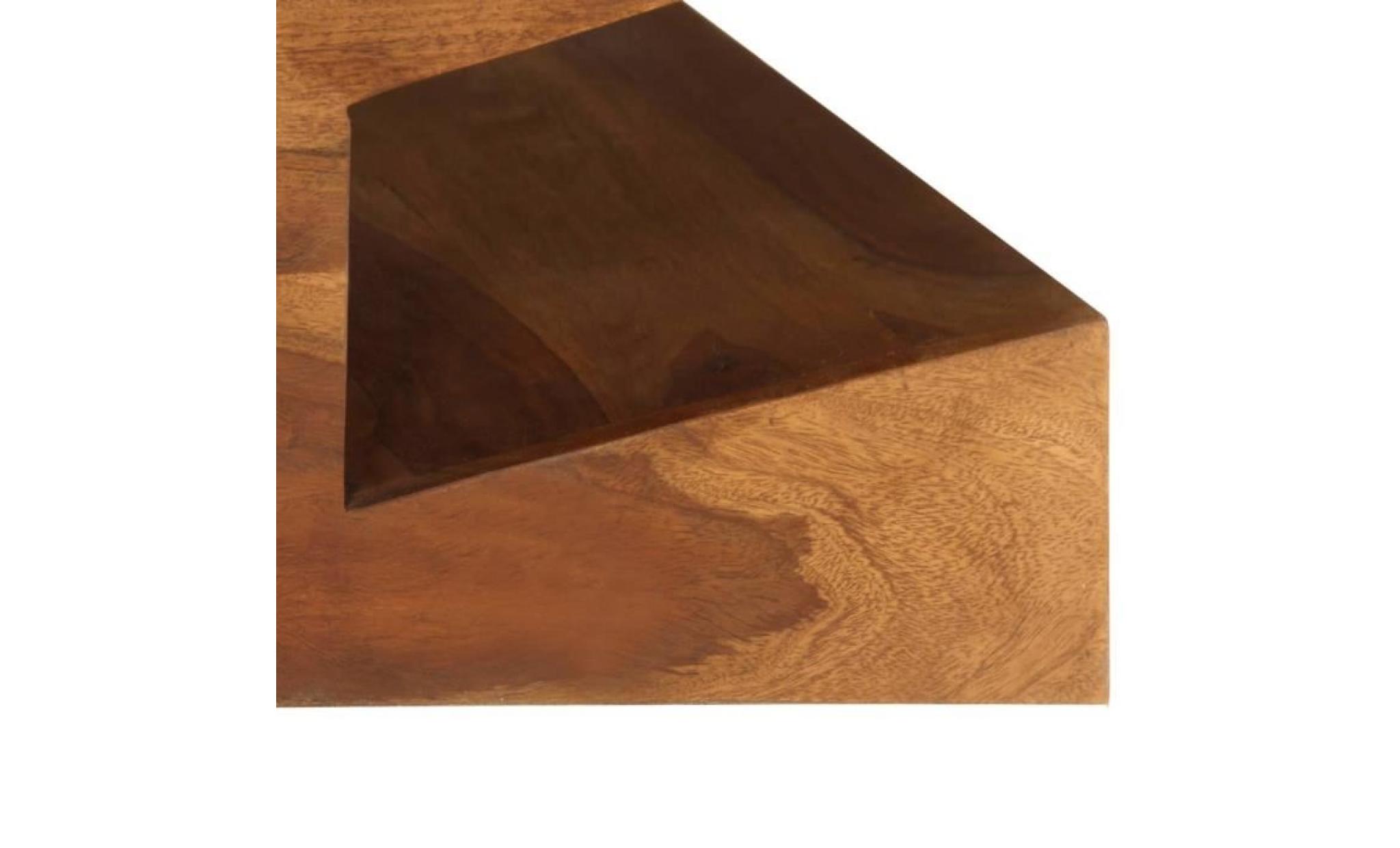 table basse bois massif de sesham 90 x 60 x 30 cm pas cher