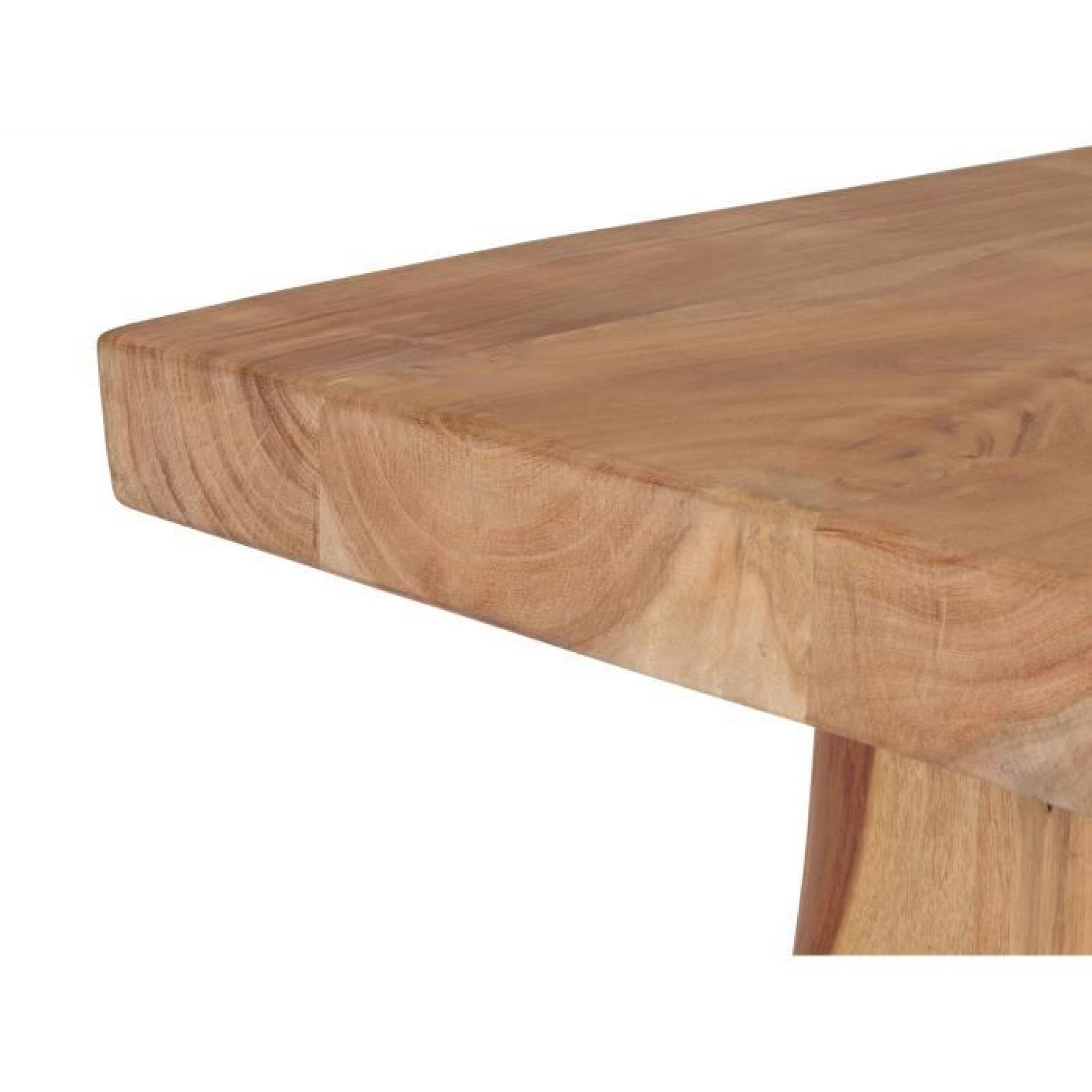 Table basse CANYON 120x70 en acacia laqué naturel massivum pas cher