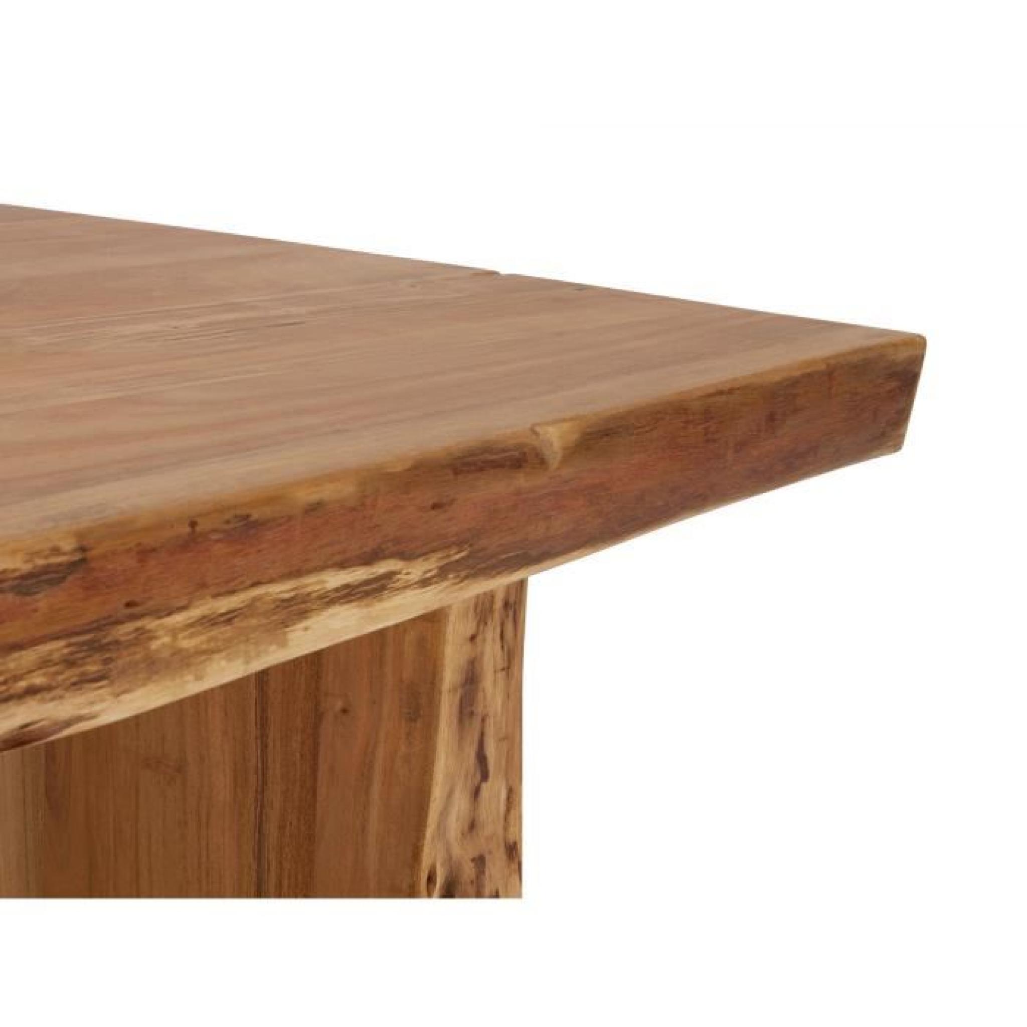 Table basse CANYON 120x70 en acacia laqué naturel massivum pas cher