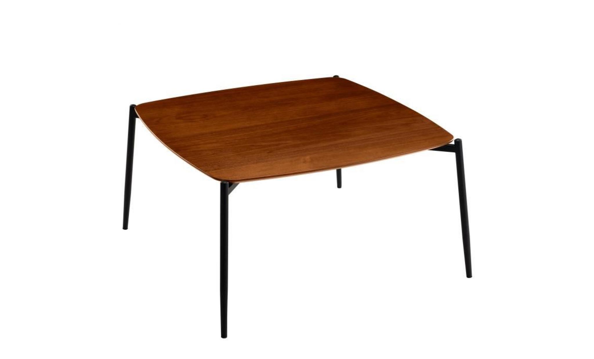 table basse carrée regia 80 cm pas cher