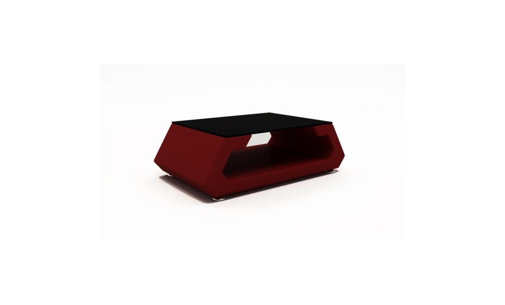 table basse davy rouge
