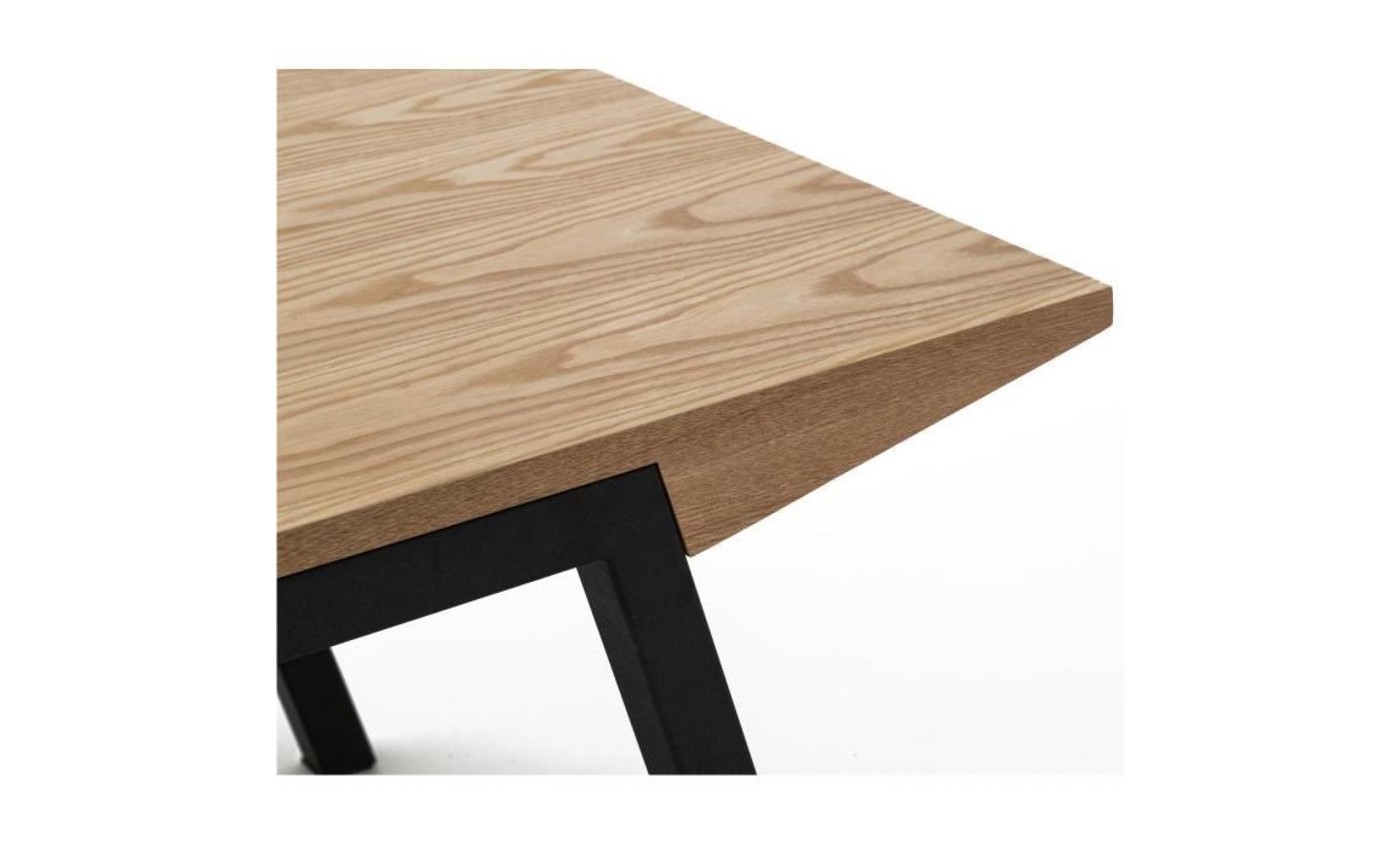 table basse design scandinave artat frêne 120 cm x 60 cm pas cher