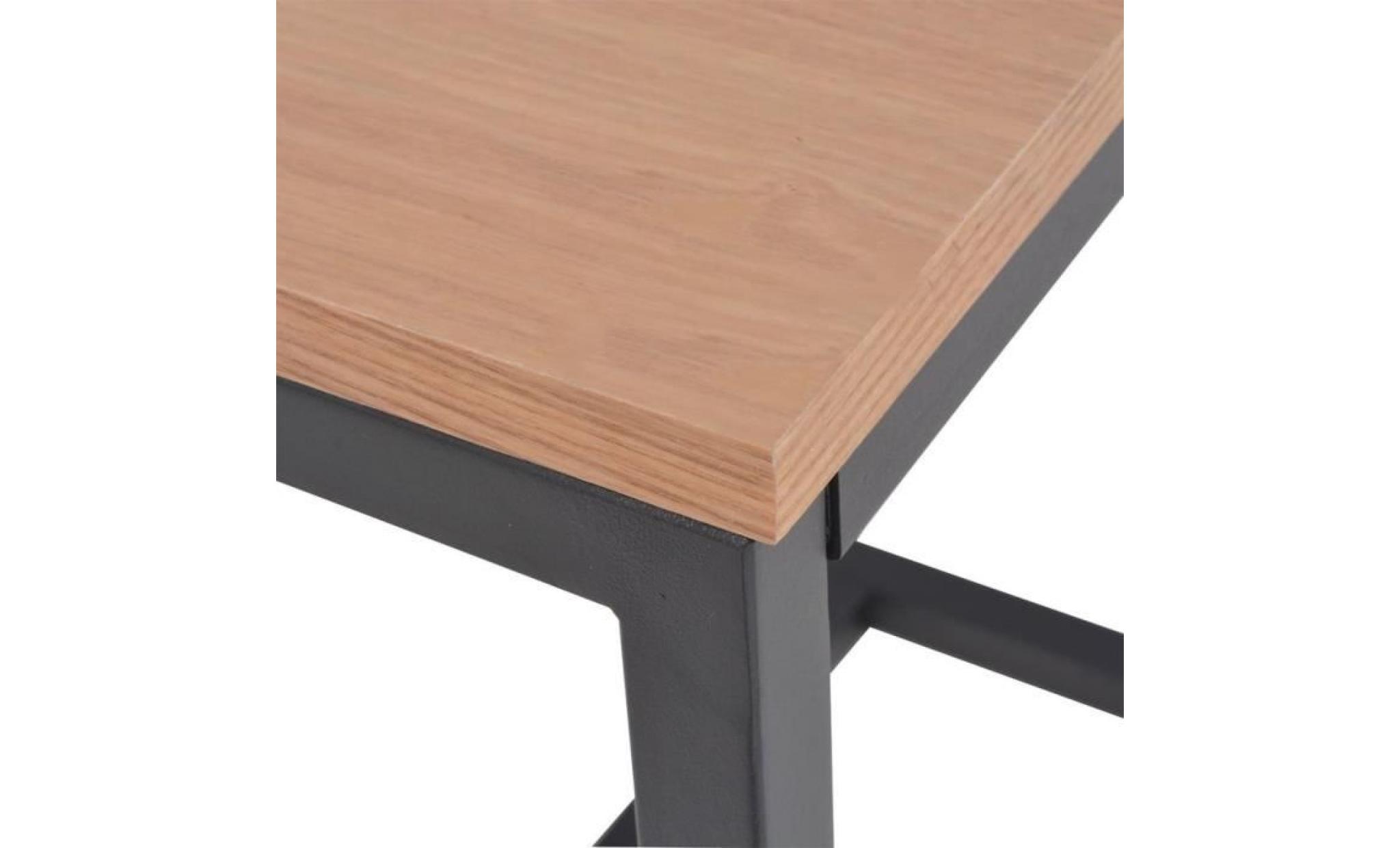 table basse en frêne table d'appoint de salon 48 x 48 x 53 cm pas cher