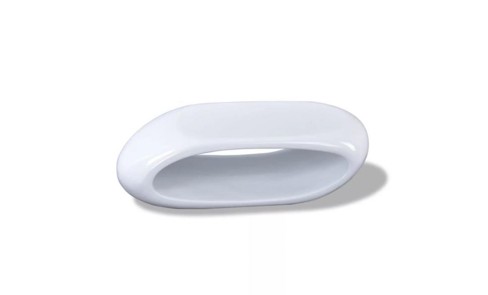 table basse fibre de verre blanc brillant table basse  scandinave pas cher