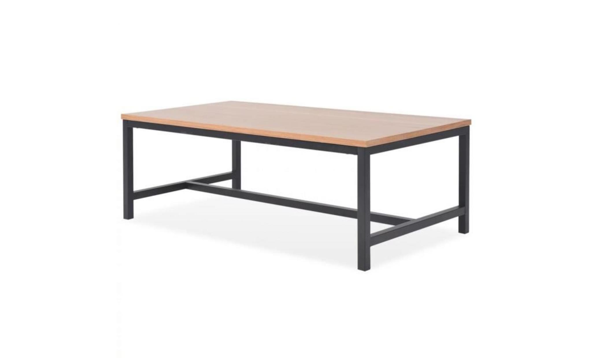 table basse frêne 100 x 55 x 36 cm scandinave