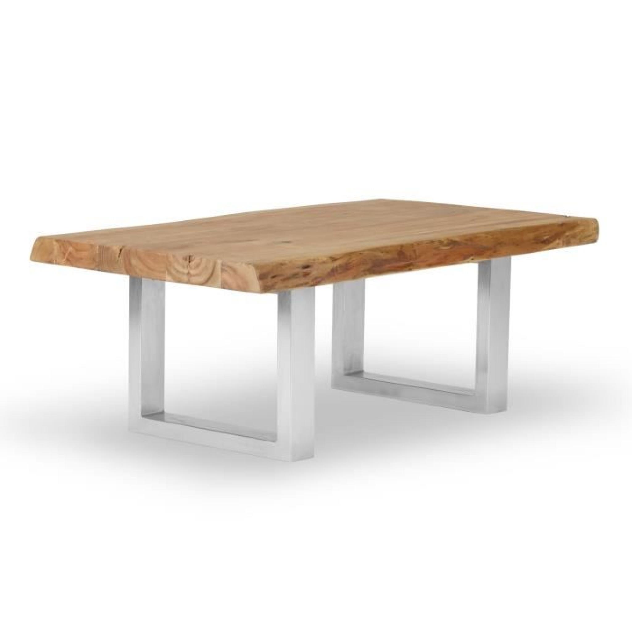 Table basse KENAI 150x70 en acacia clair laqué massivum