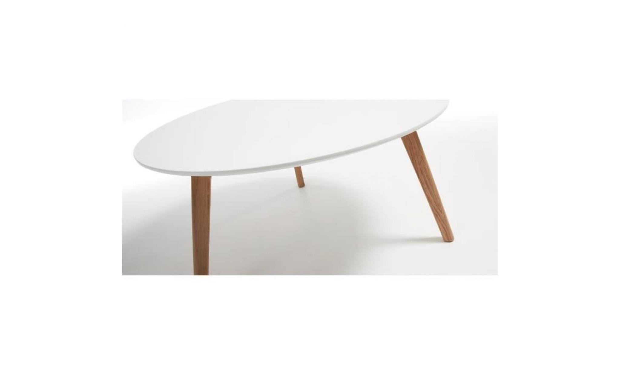 table basse kirb 90 cm, blanc