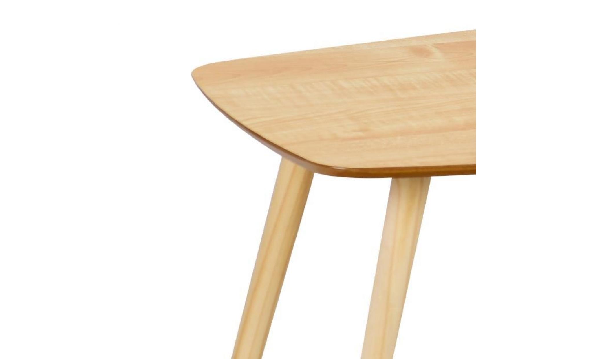 table basse moderne table à café scandinave en bois 2 étages pas cher