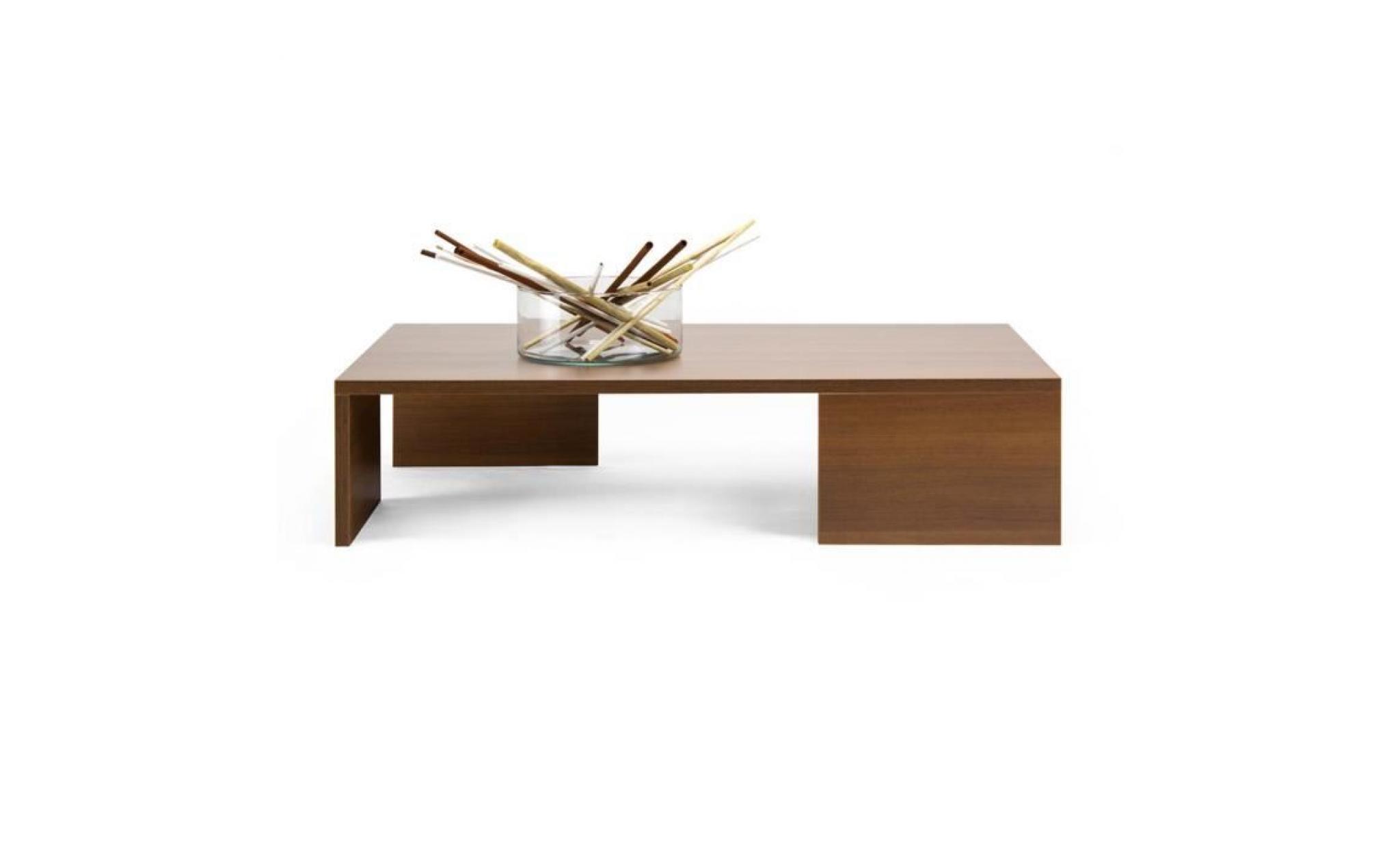 mobilifiver table basse, rachele, noyer, 90 x 60 x 21 cm, mélaminé, made in italy pas cher