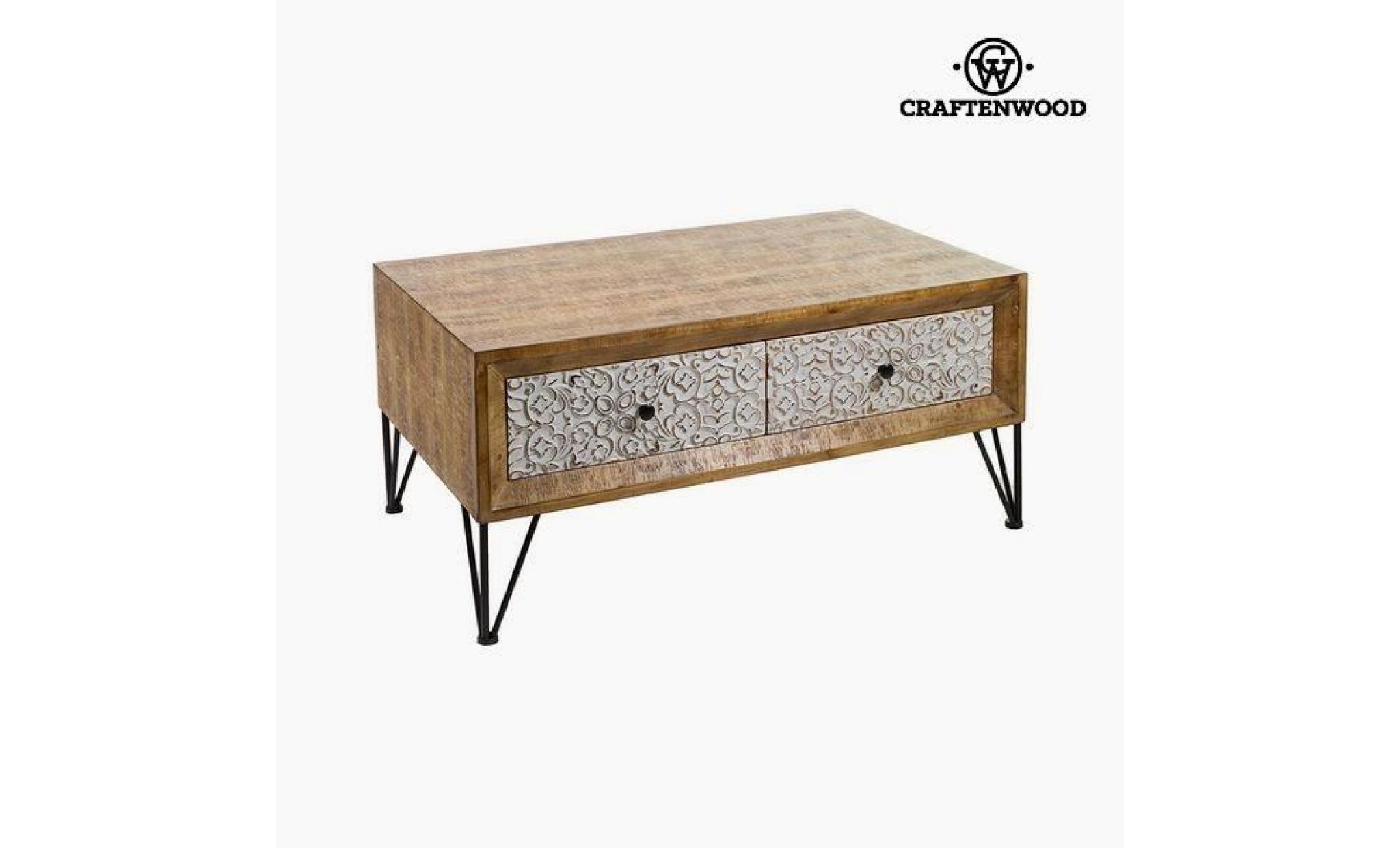 table basse sapin mdf (101 x 60 x 48 cm) by craftenwood