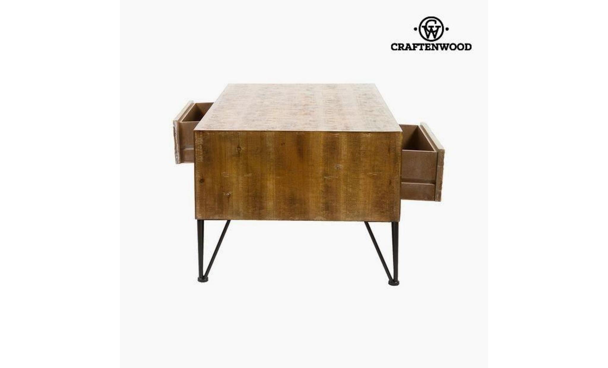 table basse sapin mdf (101 x 60 x 48 cm) by craftenwood pas cher