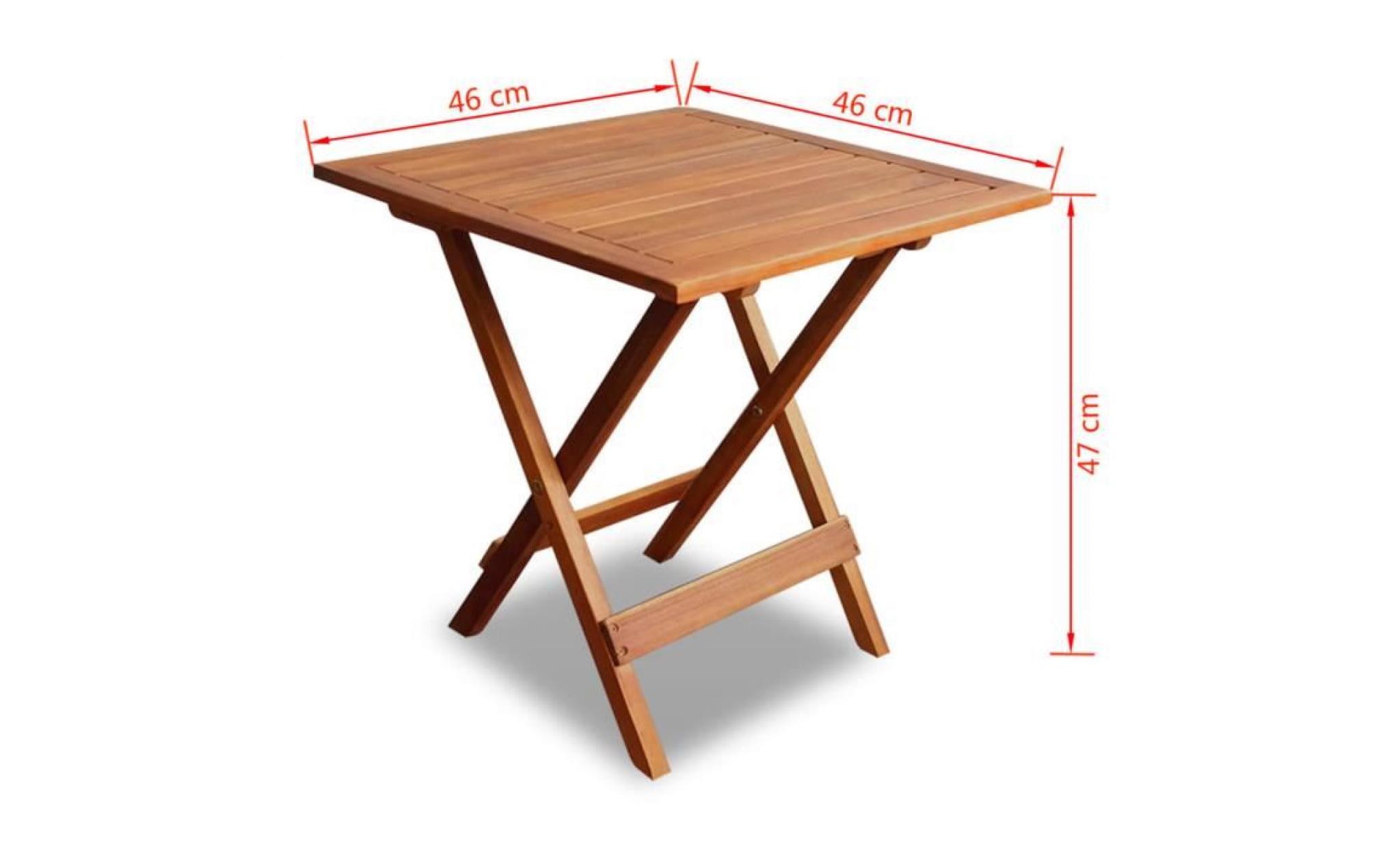 table basse  scandinave d'extérieur bois d'acacia pas cher