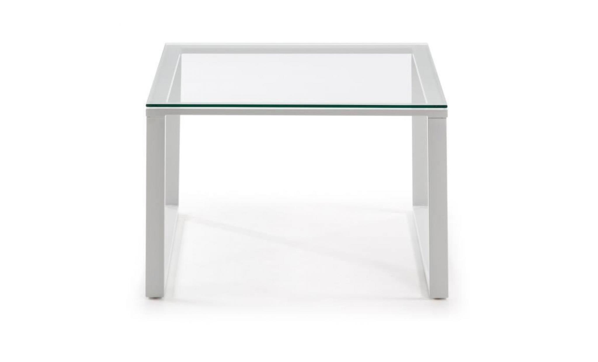 table basse sivan 60x60 cm, blanc