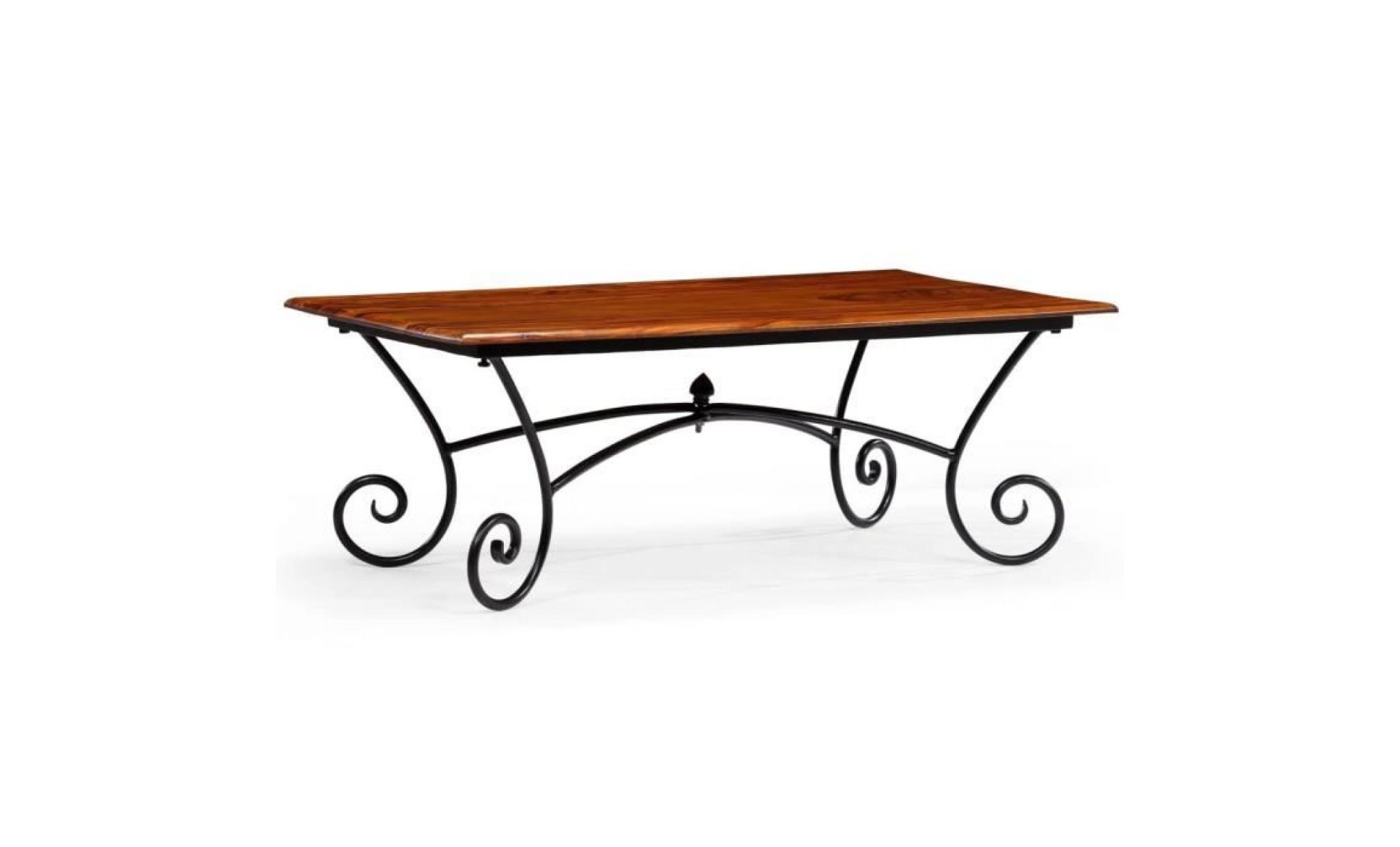 table basse style contemporain table de salon avec pieds ondulés bois de sesham 42 x 42 x 39 cm pas cher