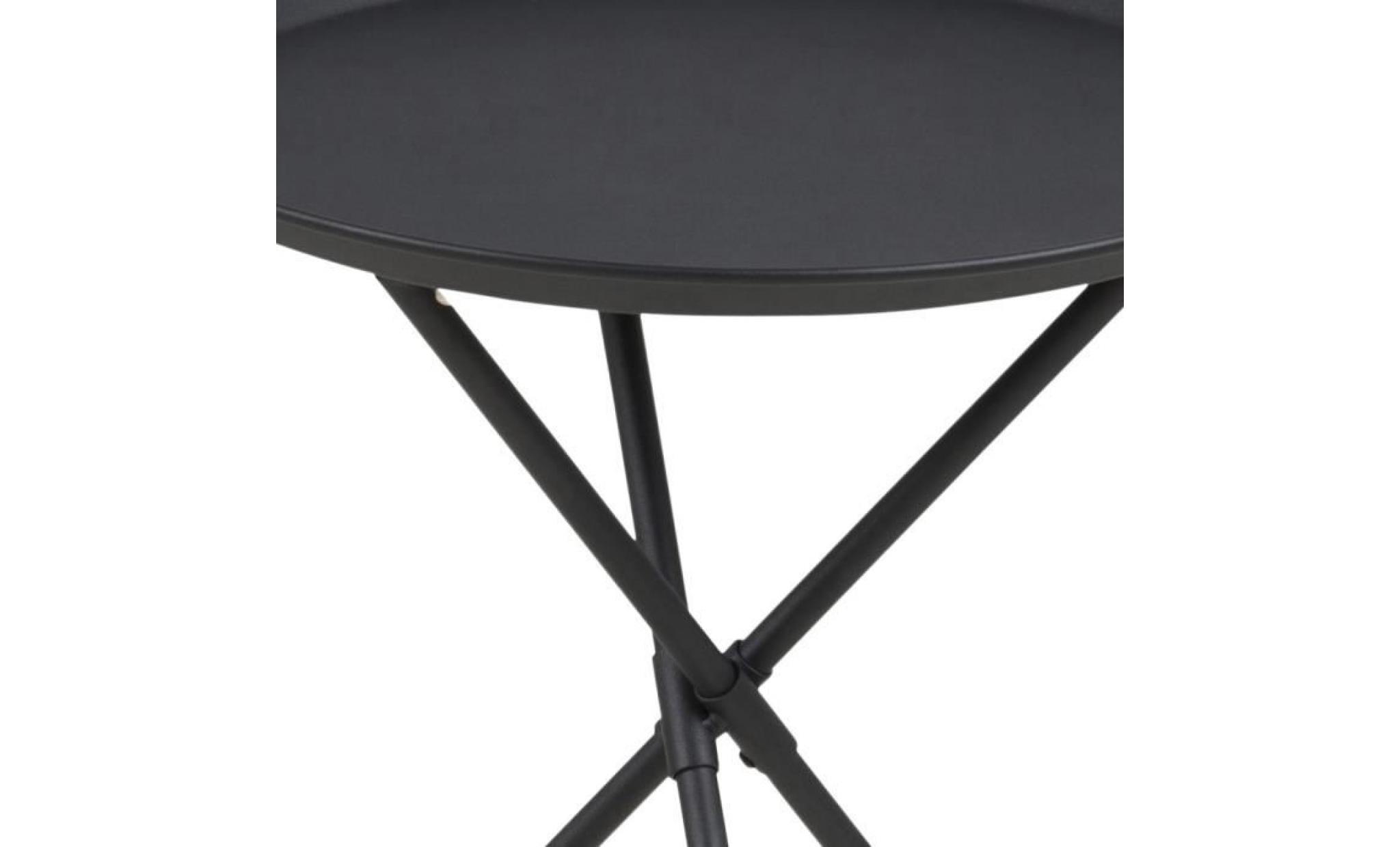 table basse / table d’appoint   sparky   38,5 cm   blanc   métal revêtu de poudre   style scandinave   style industriel pas cher
