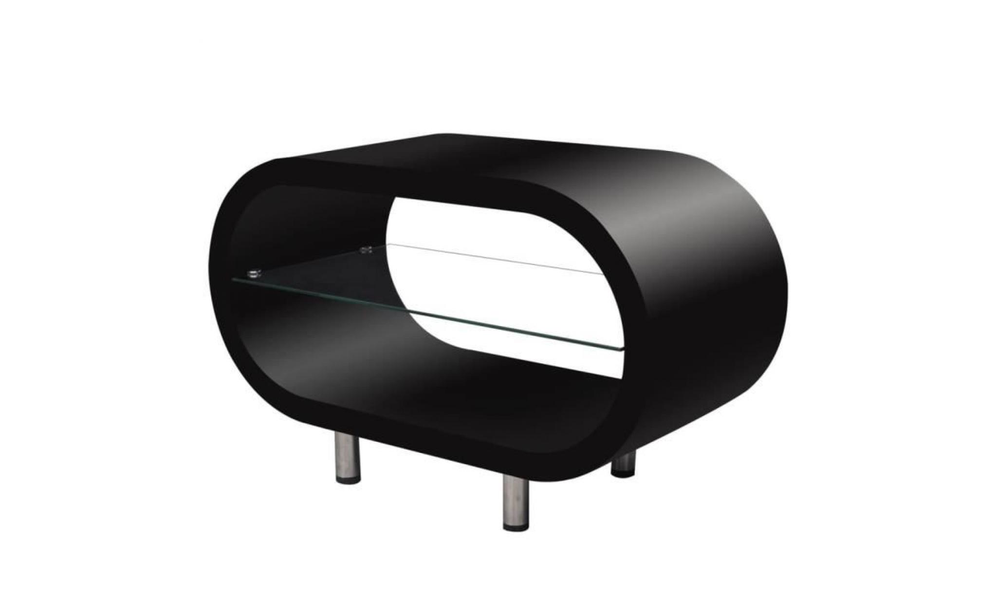 table basse table de salon avec Étagère en verre noir haute brillance 80 x 37 x 50 cm