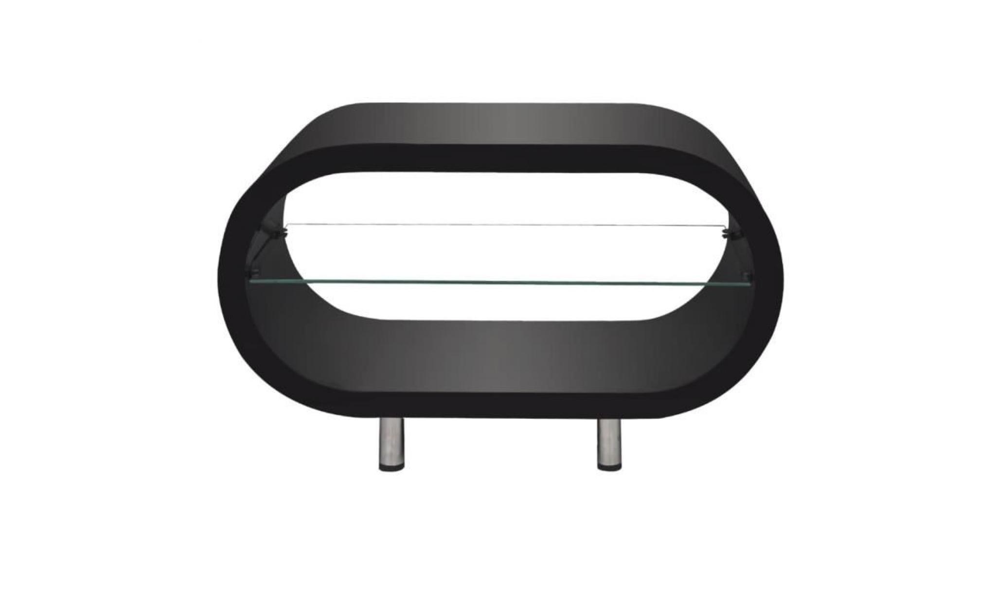 table basse table de salon avec Étagère en verre noir haute brillance 80 x 37 x 50 cm pas cher