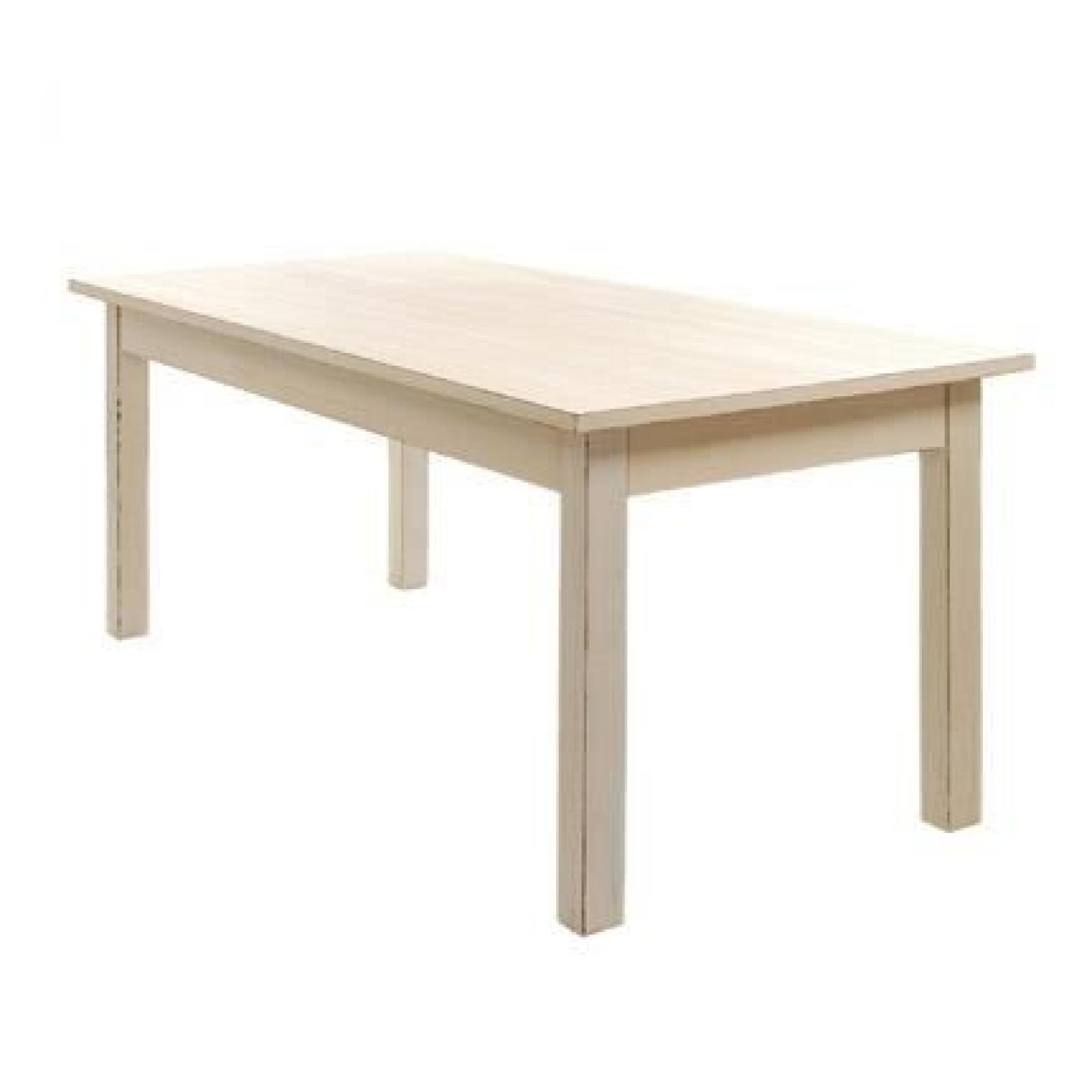 Table bois - coloris blanc