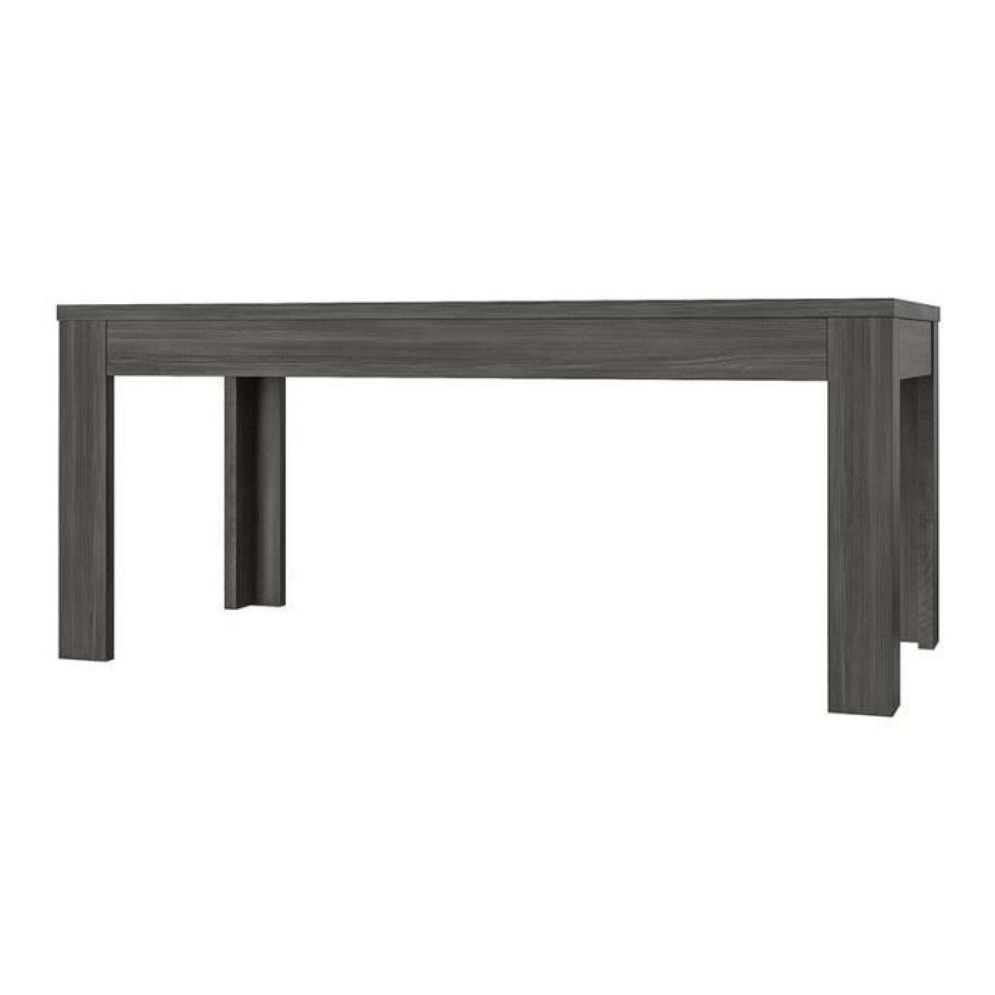 . Table coloris chêne noir Ally extensible 170-220 cm.