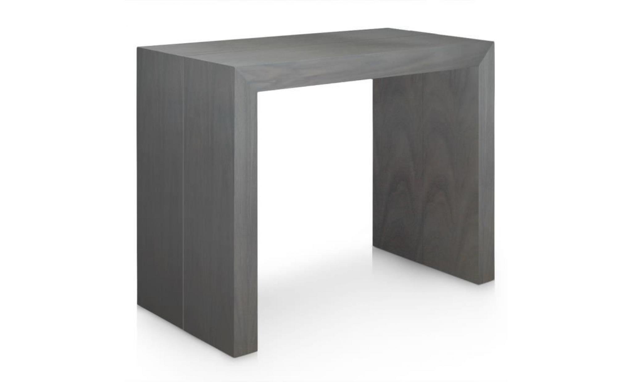 Bois massif Table console 3 rallonges Wenge STOCK