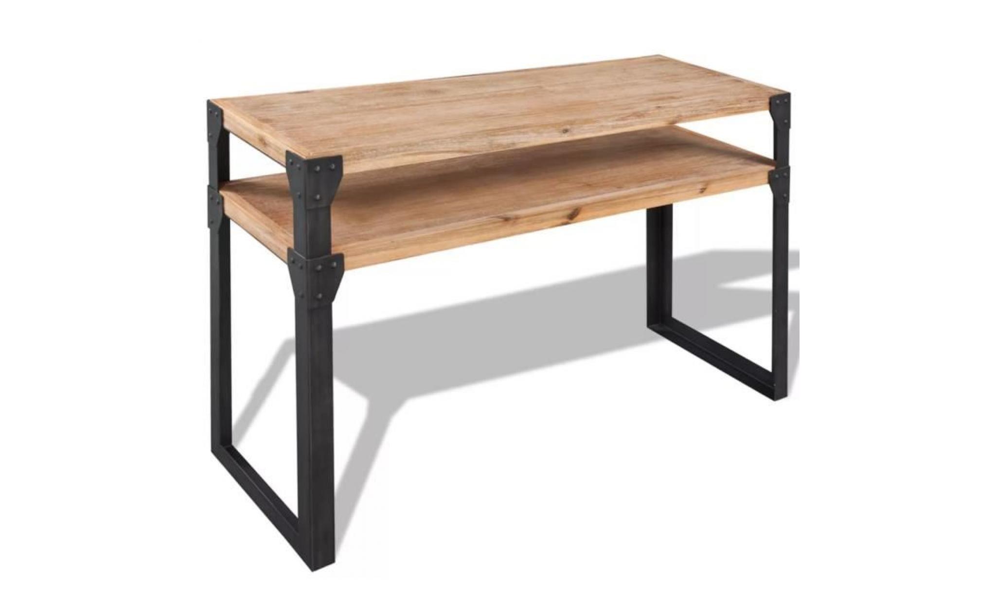 table console bois d'acacia massif 120 x 40 x 85 cm