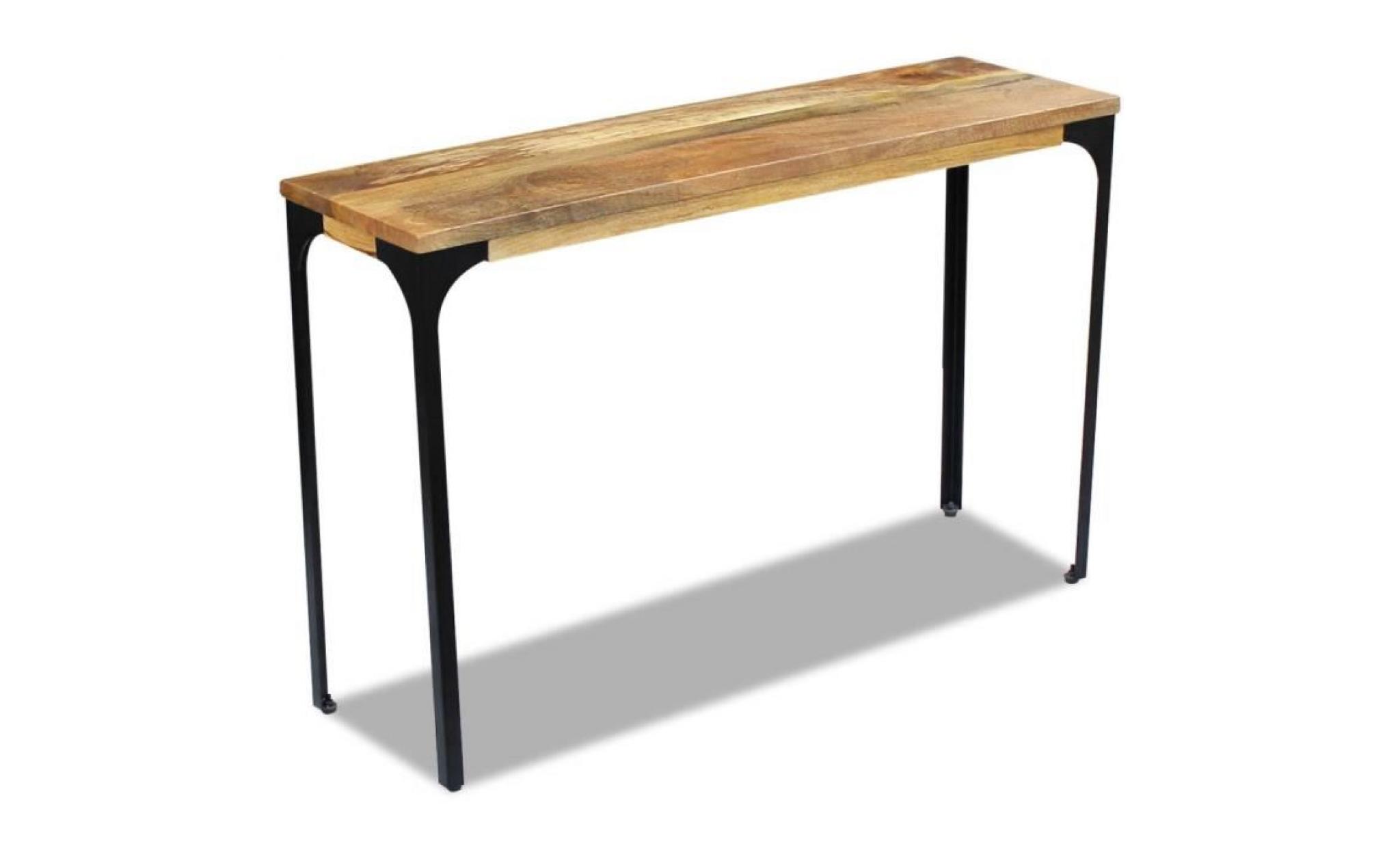 table console bois de manguier 120 x 35 x 76 cm