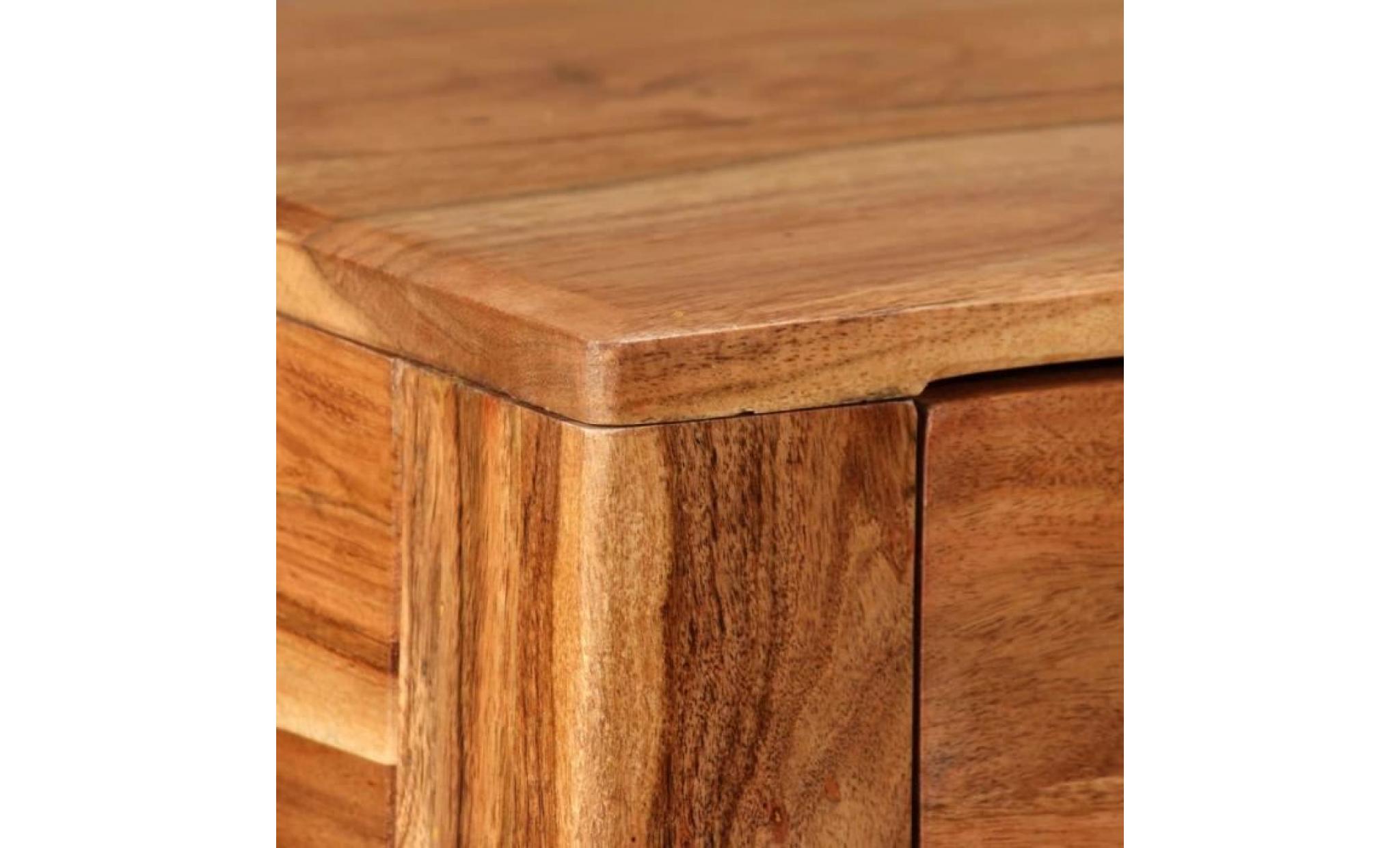 table console bois massif 118 x 30 x 80 cm pas cher
