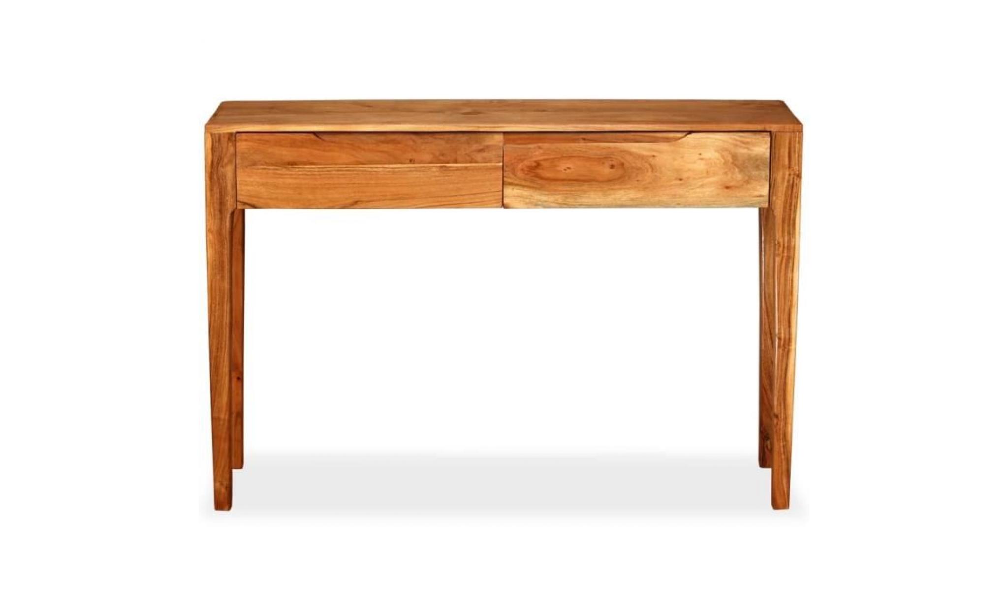 table console bois massif 118 x 30 x 80 cm pas cher