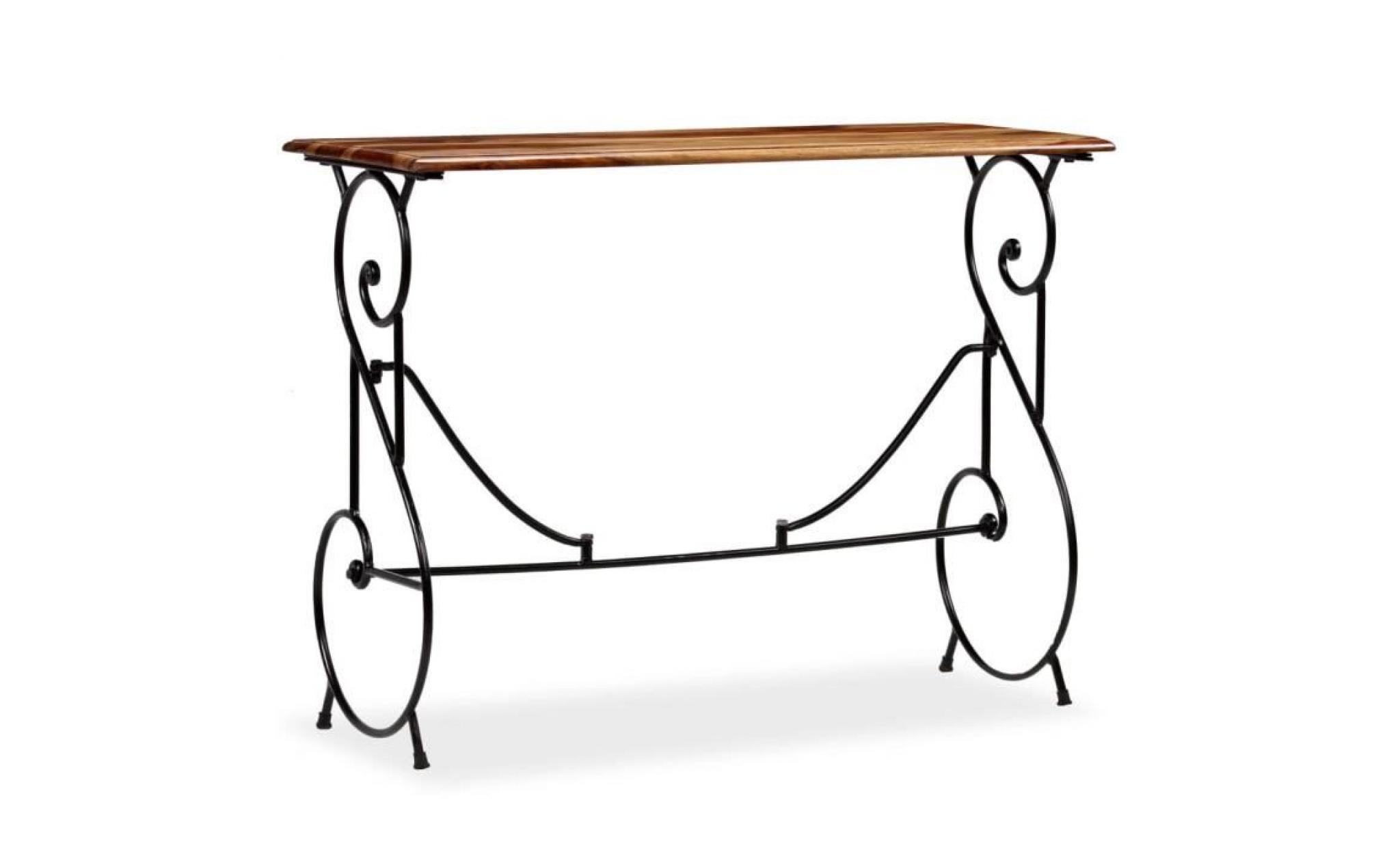 table console bois massif de sesham 100 x 40 x 75 cm pas cher