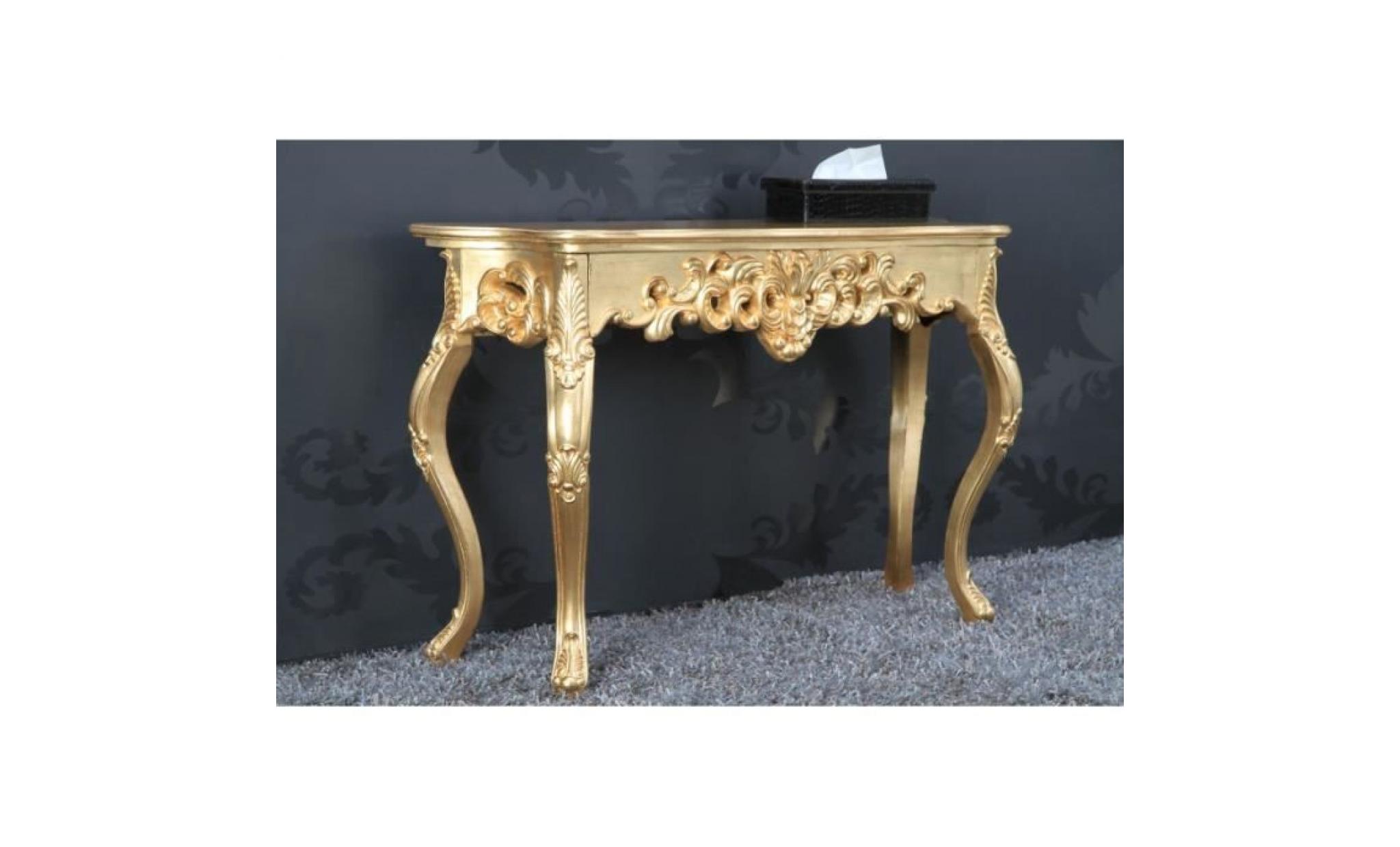 table console casa padrino or   mobilier de console baroque