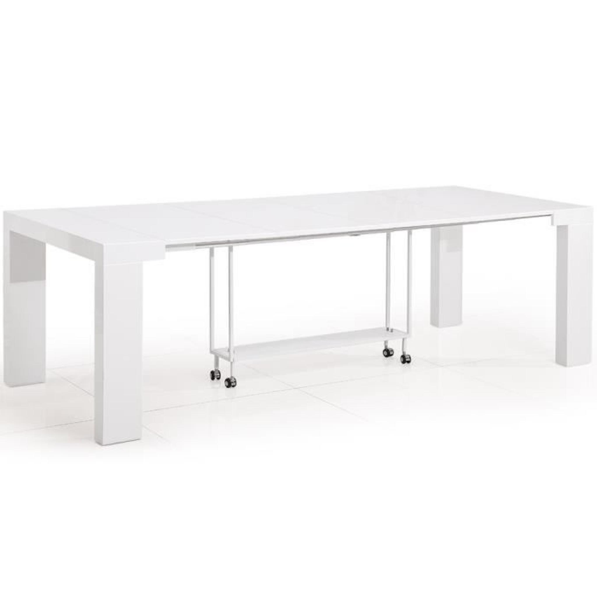 Table Console Castille XL Blanc Laqué