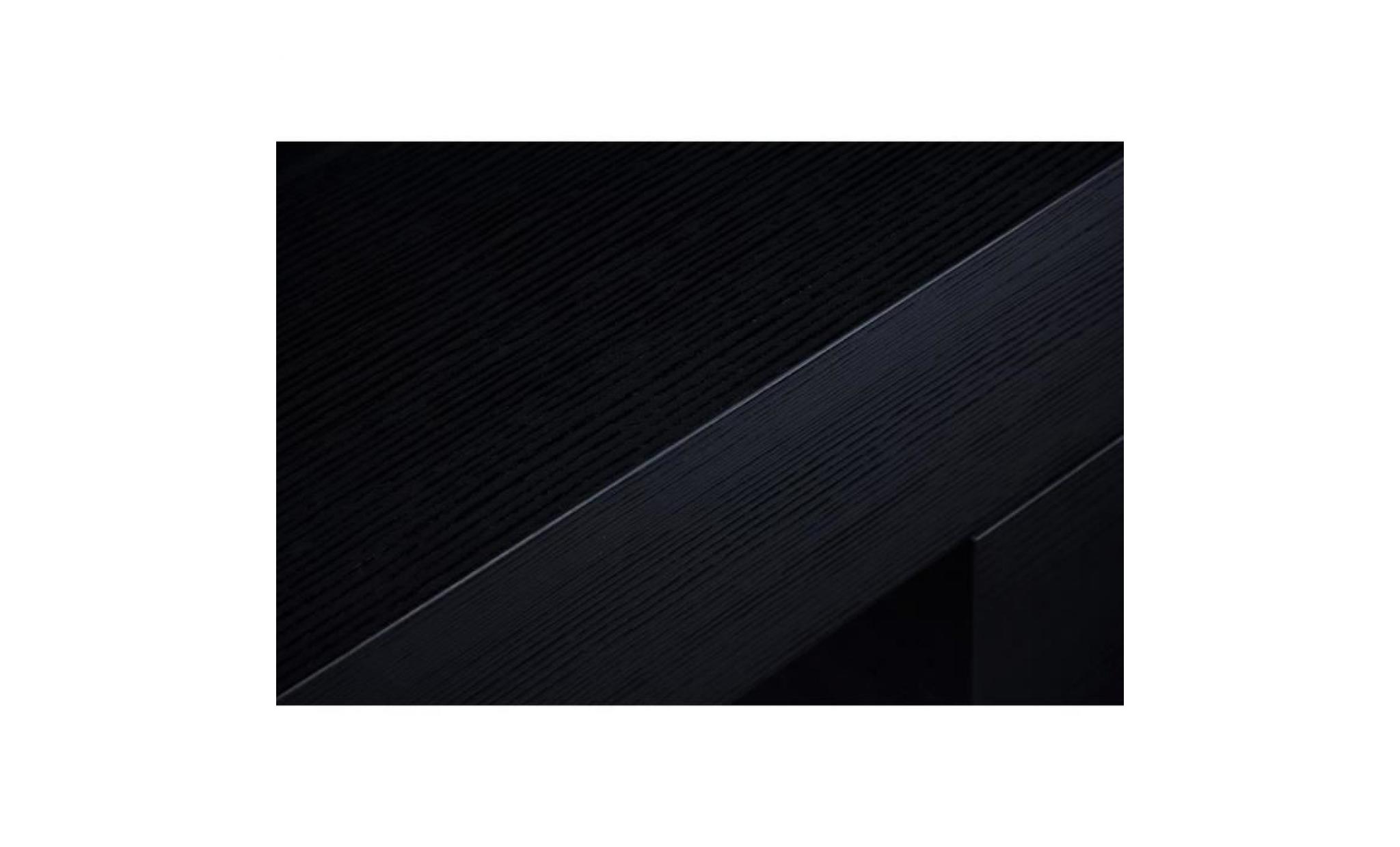 mobilifiver table console, evolution, frêne noir, 110 x 40 x 80 cm, mélaminé, made in italy pas cher