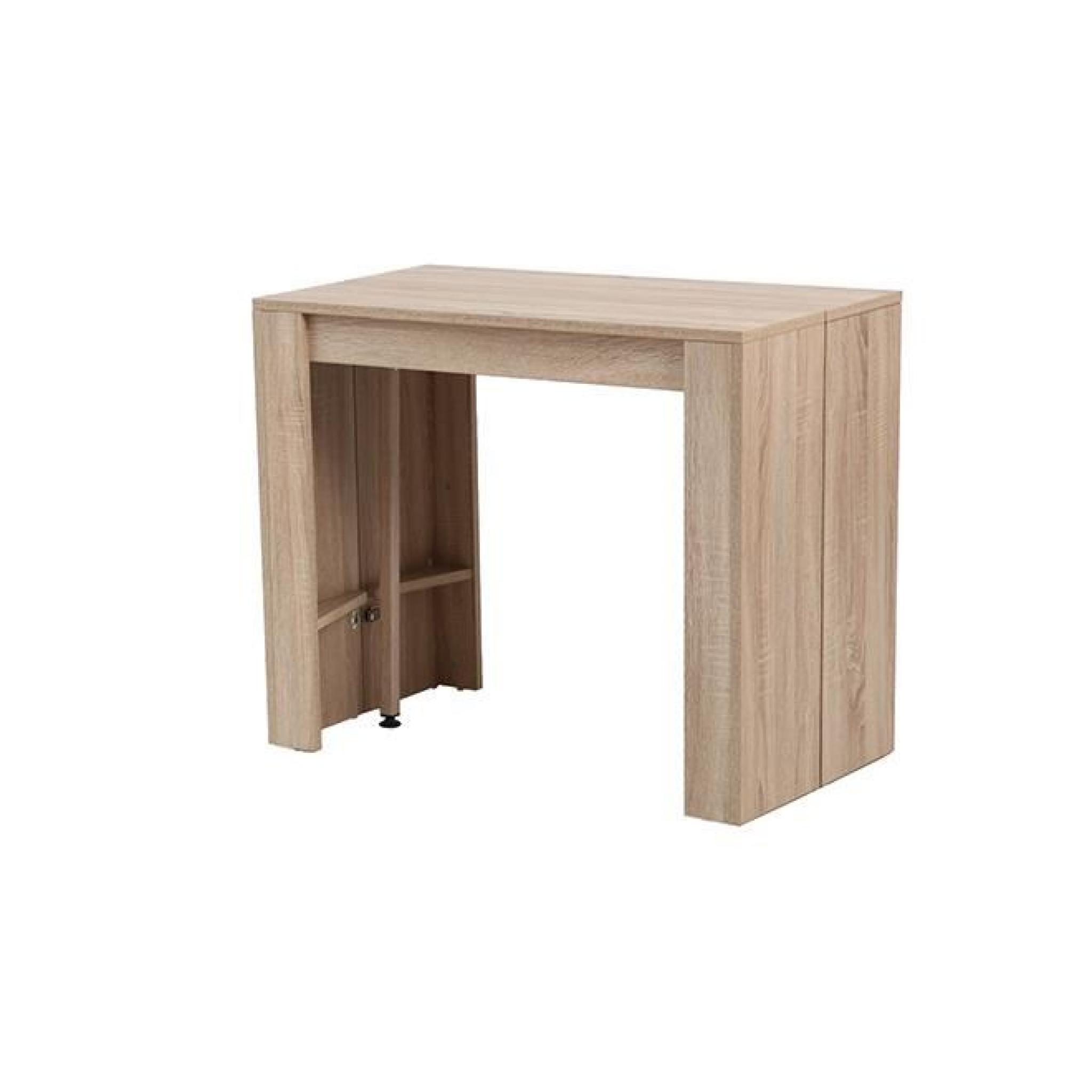 Table console extensible chêne CALEB