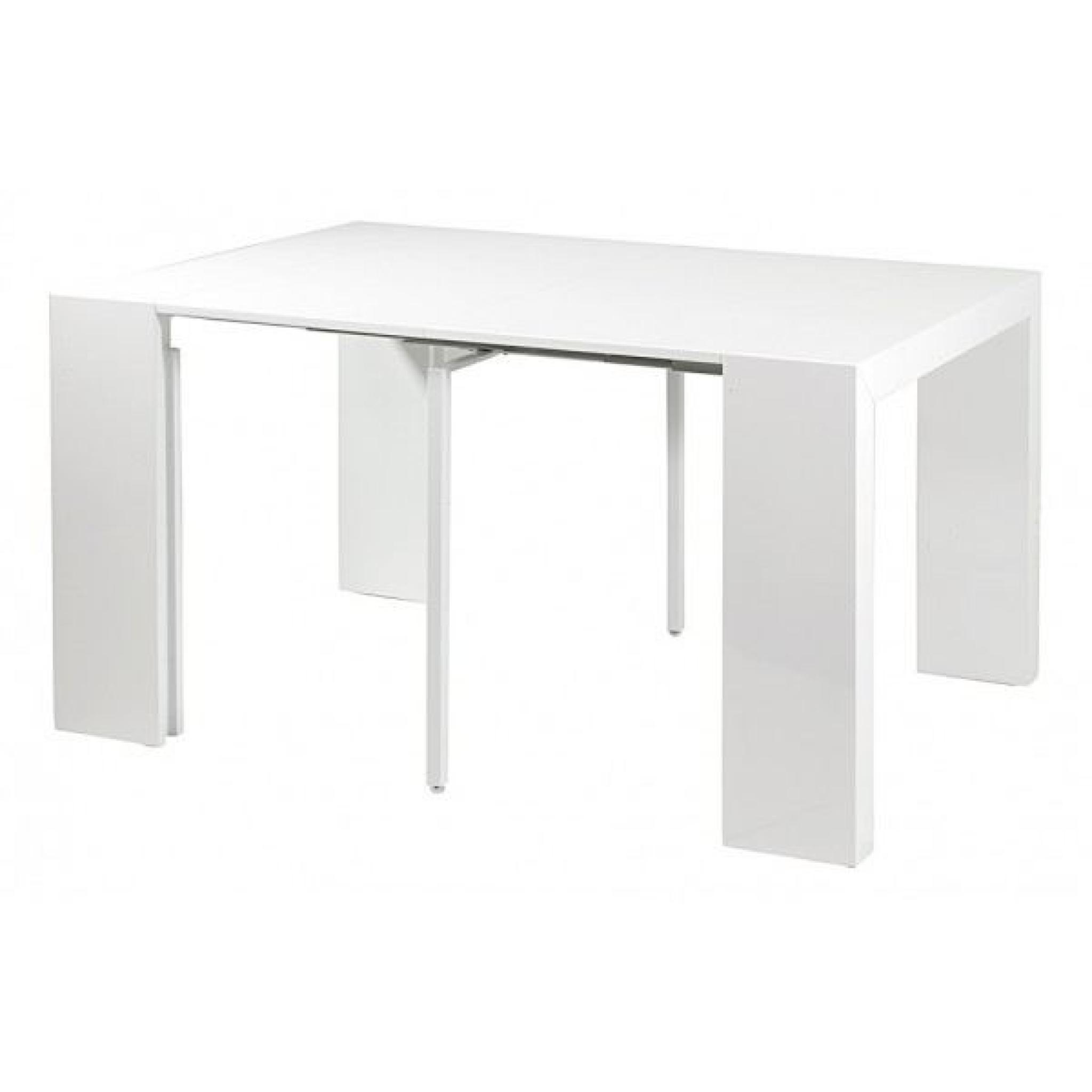 Table console extensible Orianne - Gris clair pas cher