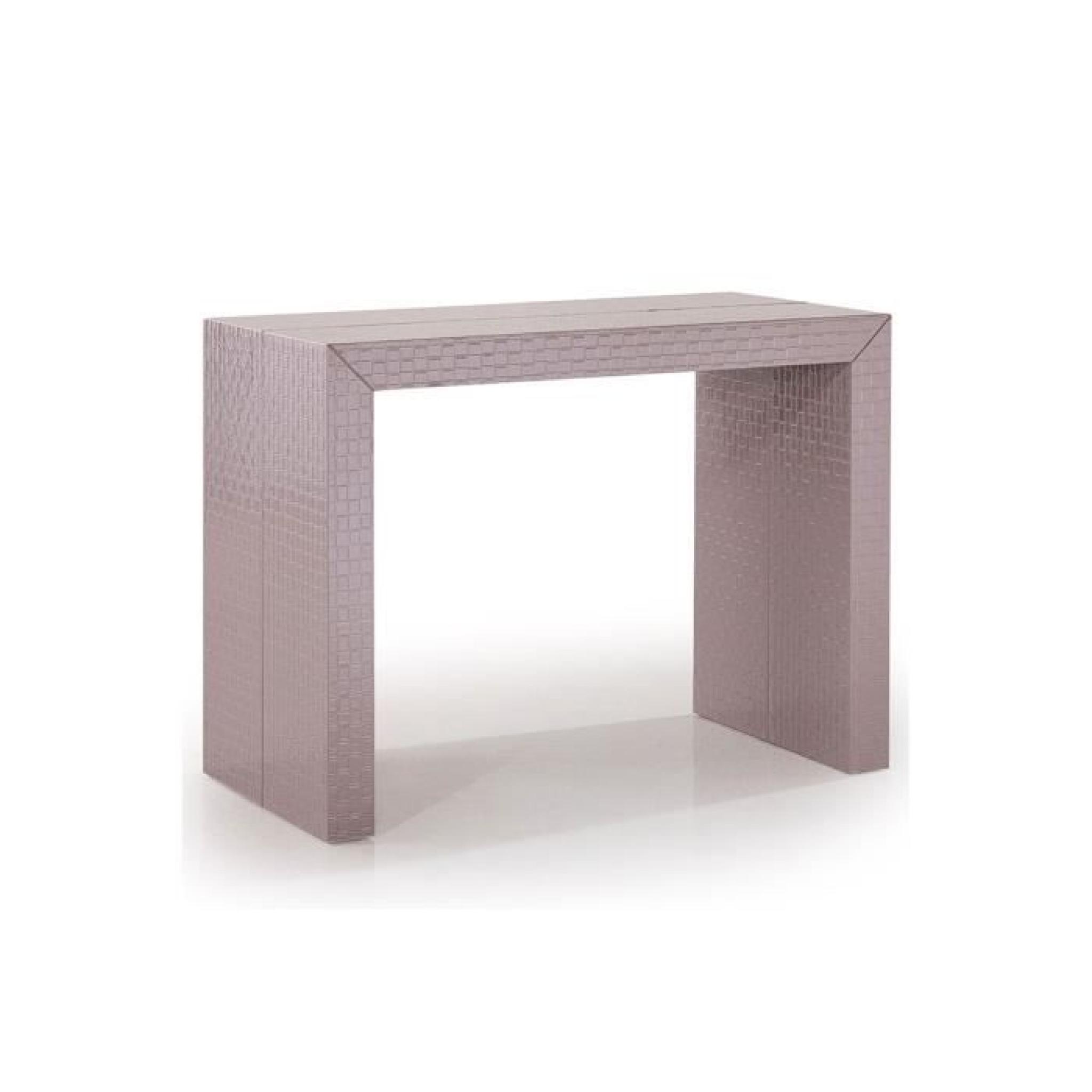 Table console extensible osier taupe SAINLOUIS