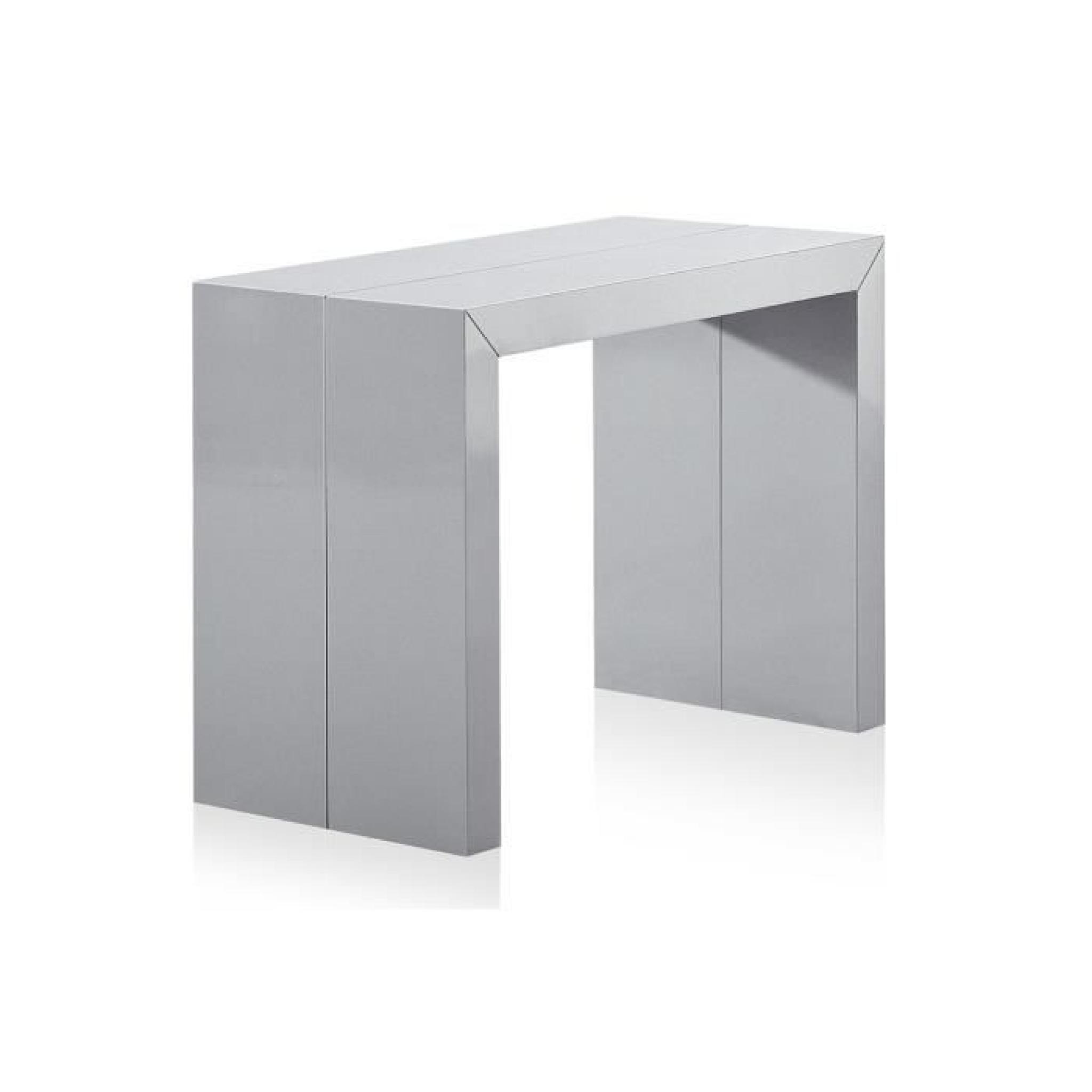 Table console extensible pas cher 250 cm Argent…