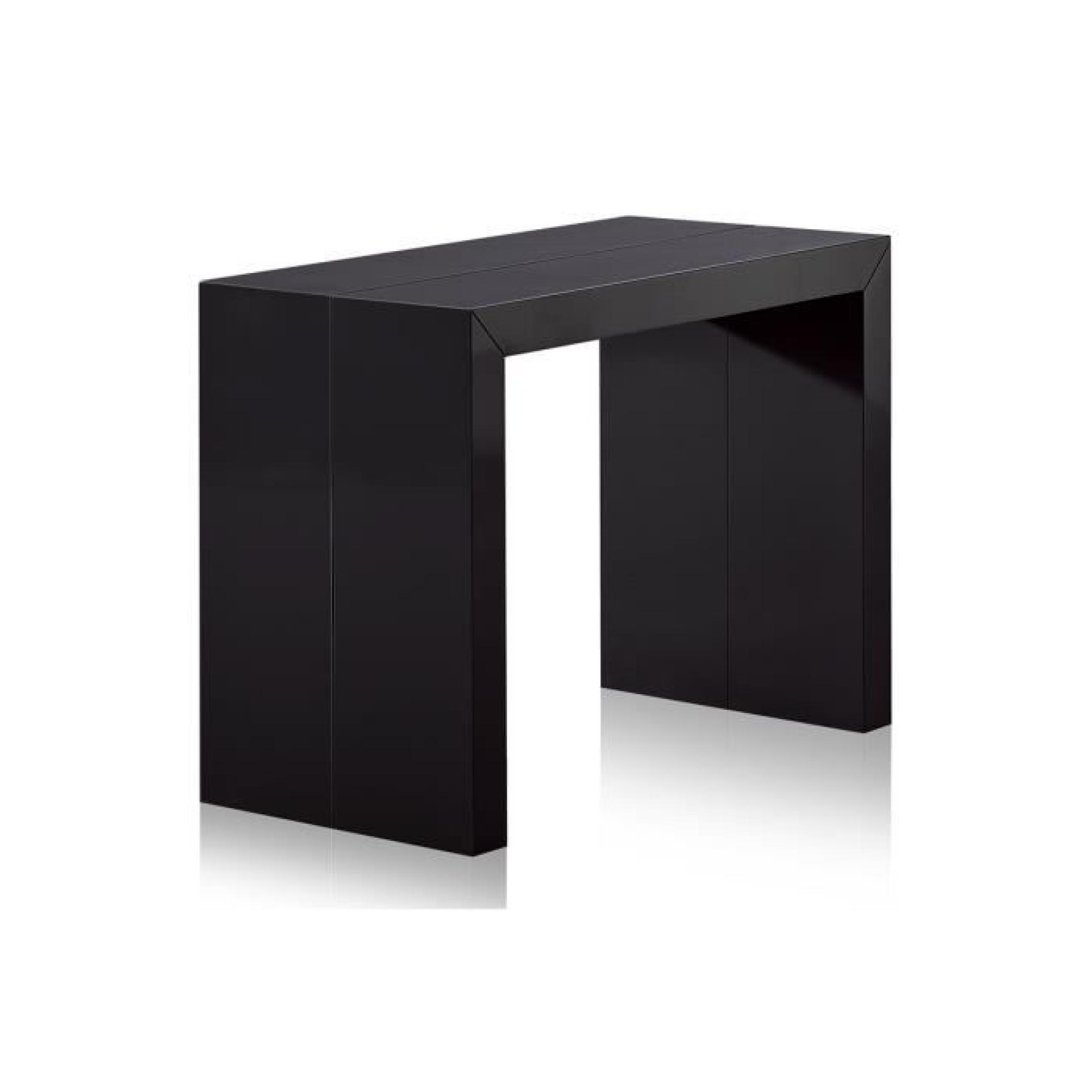 Table console extensible pas cher 250 cm Noire …