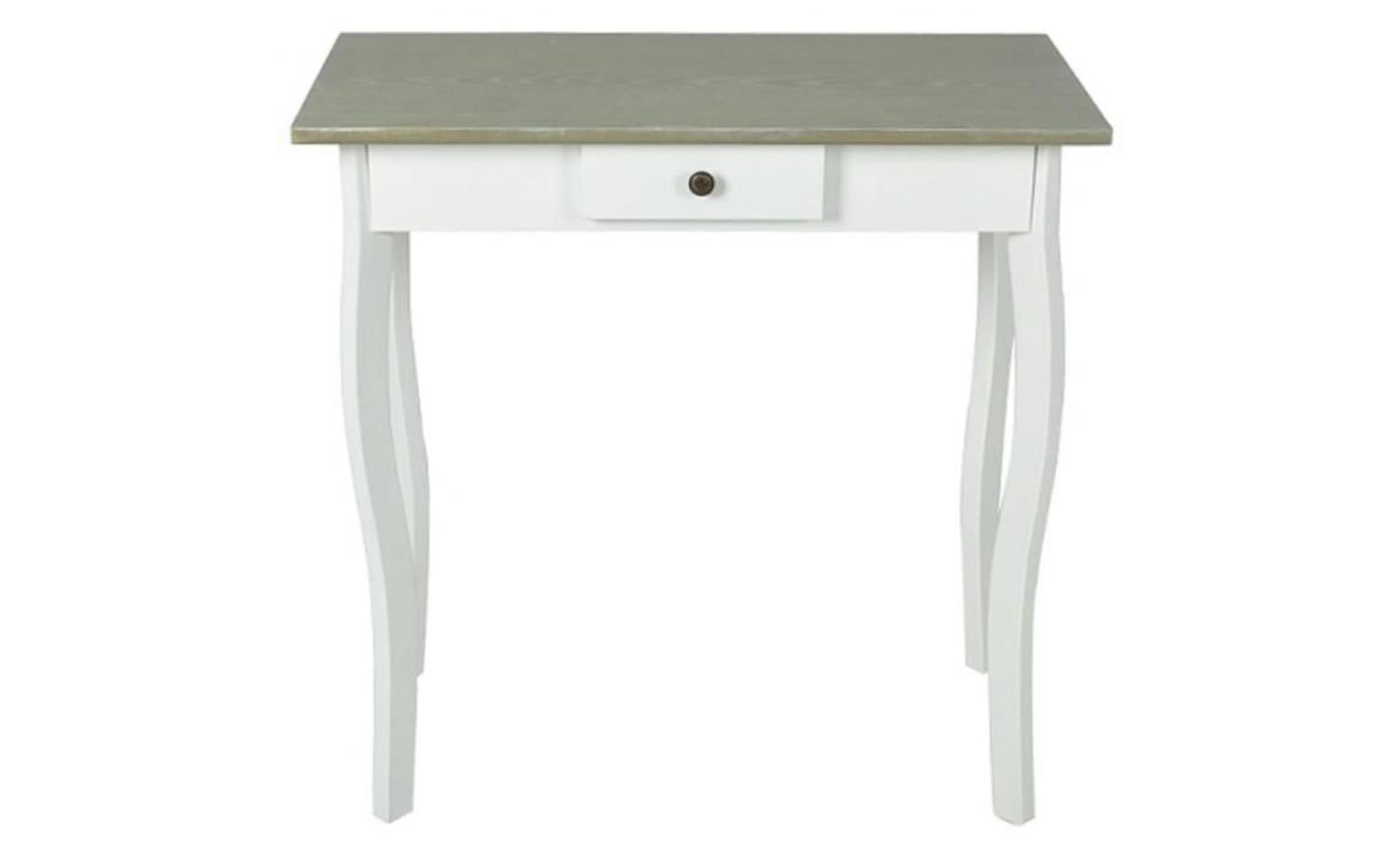 table console mdf blanc