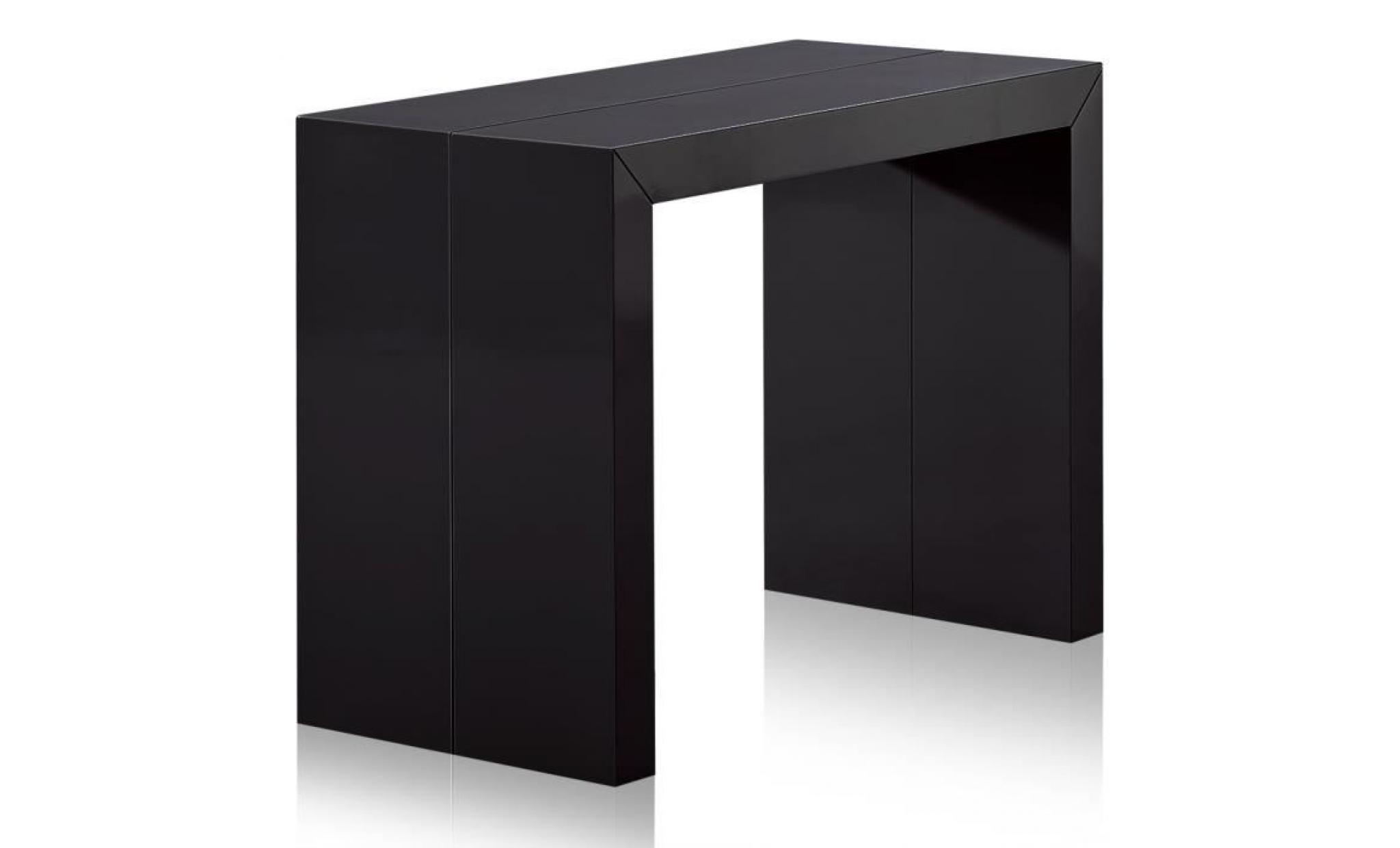 table console nassau laquée noir