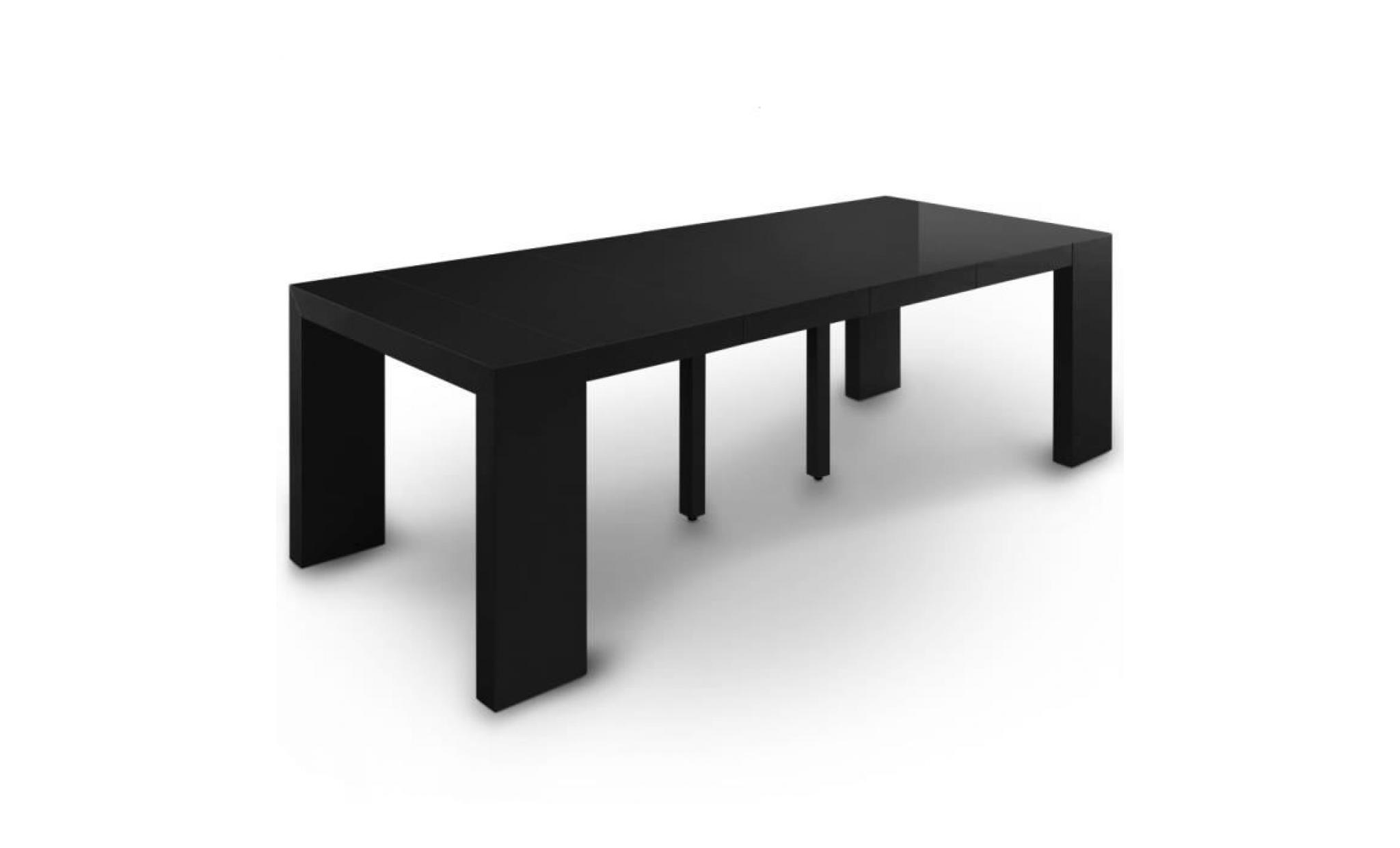 Table Console Nassau XL Noir Laquée pas cher