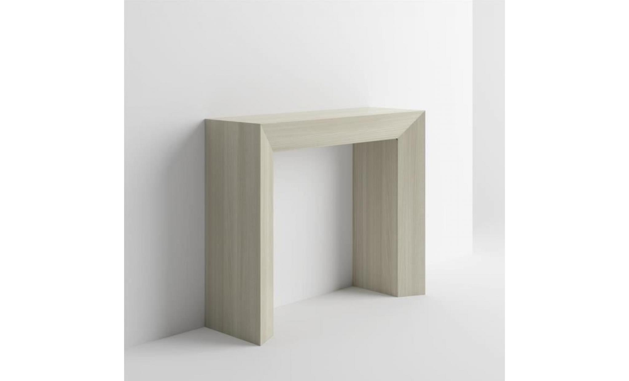 mobilifiver table console giuditta, orme perle, 90 x 30 x 75 cm, mélaminé, made in italy