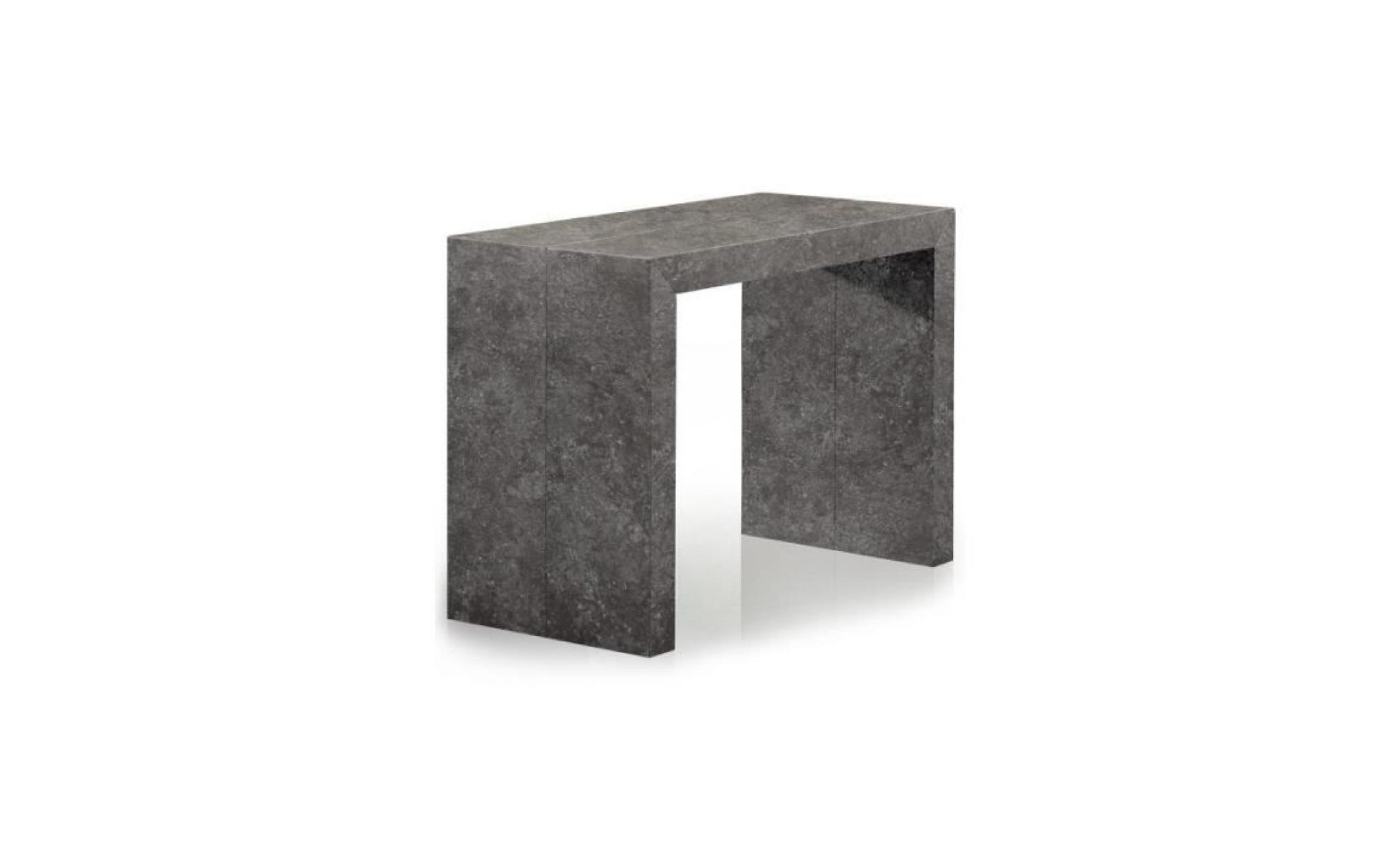 table console oxalys effet béton gris