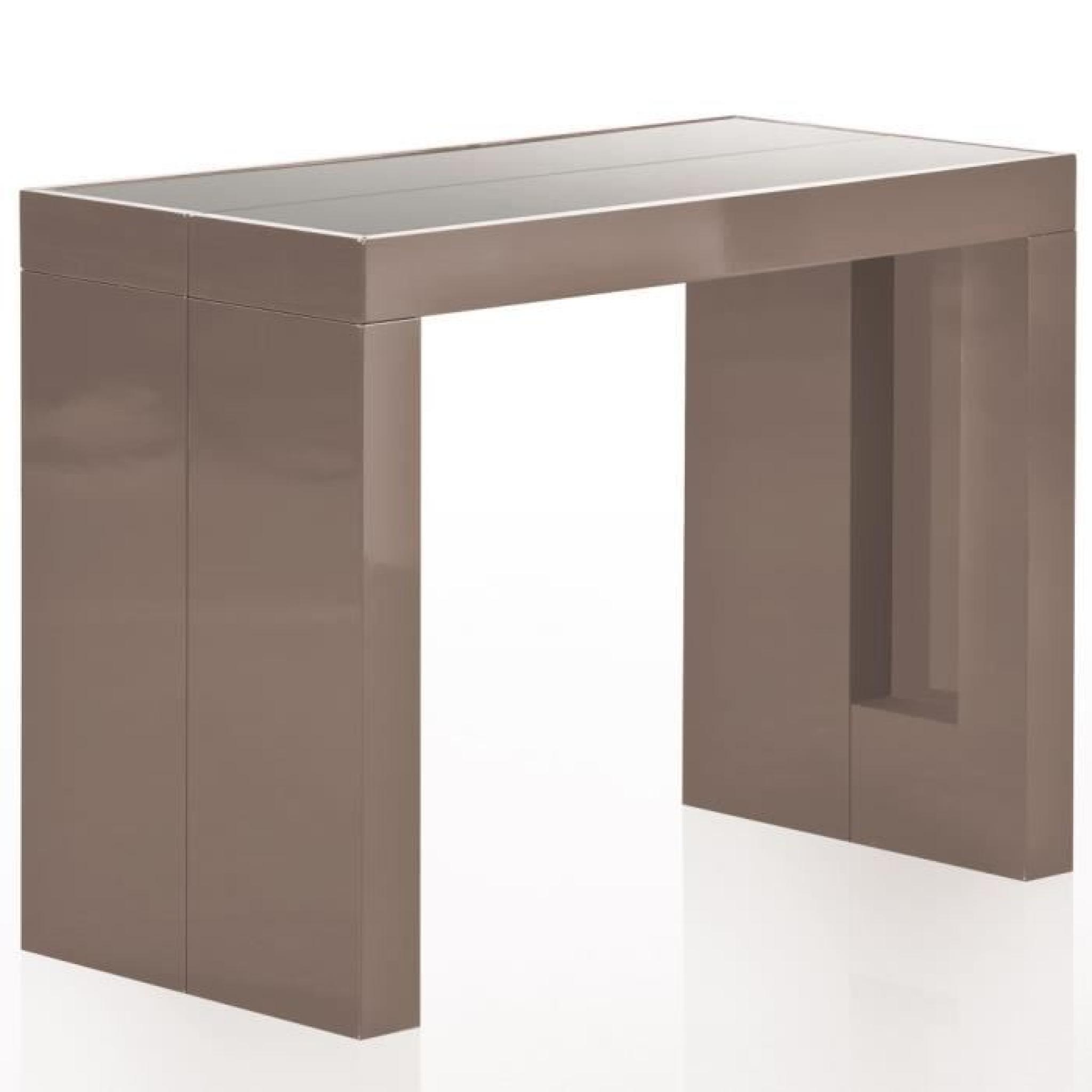 Table Console Pandore Taupe pas cher