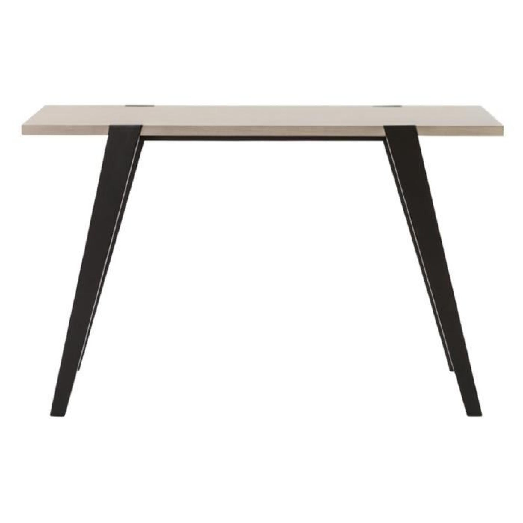 Table console 'RINO' design en bois chêne pas cher