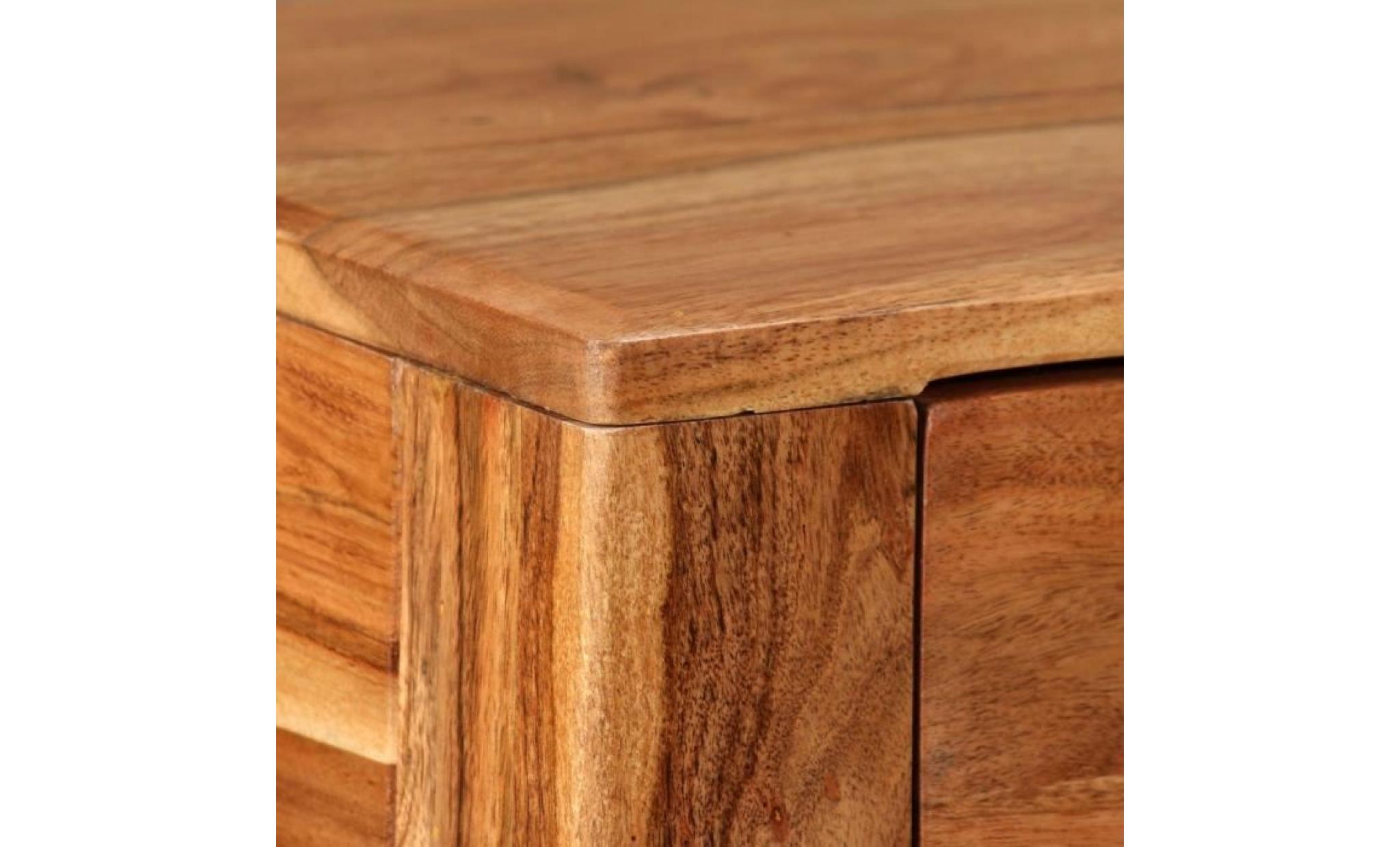 table console table d'appoint bois massif 118 x 30 x 80 cm pas cher