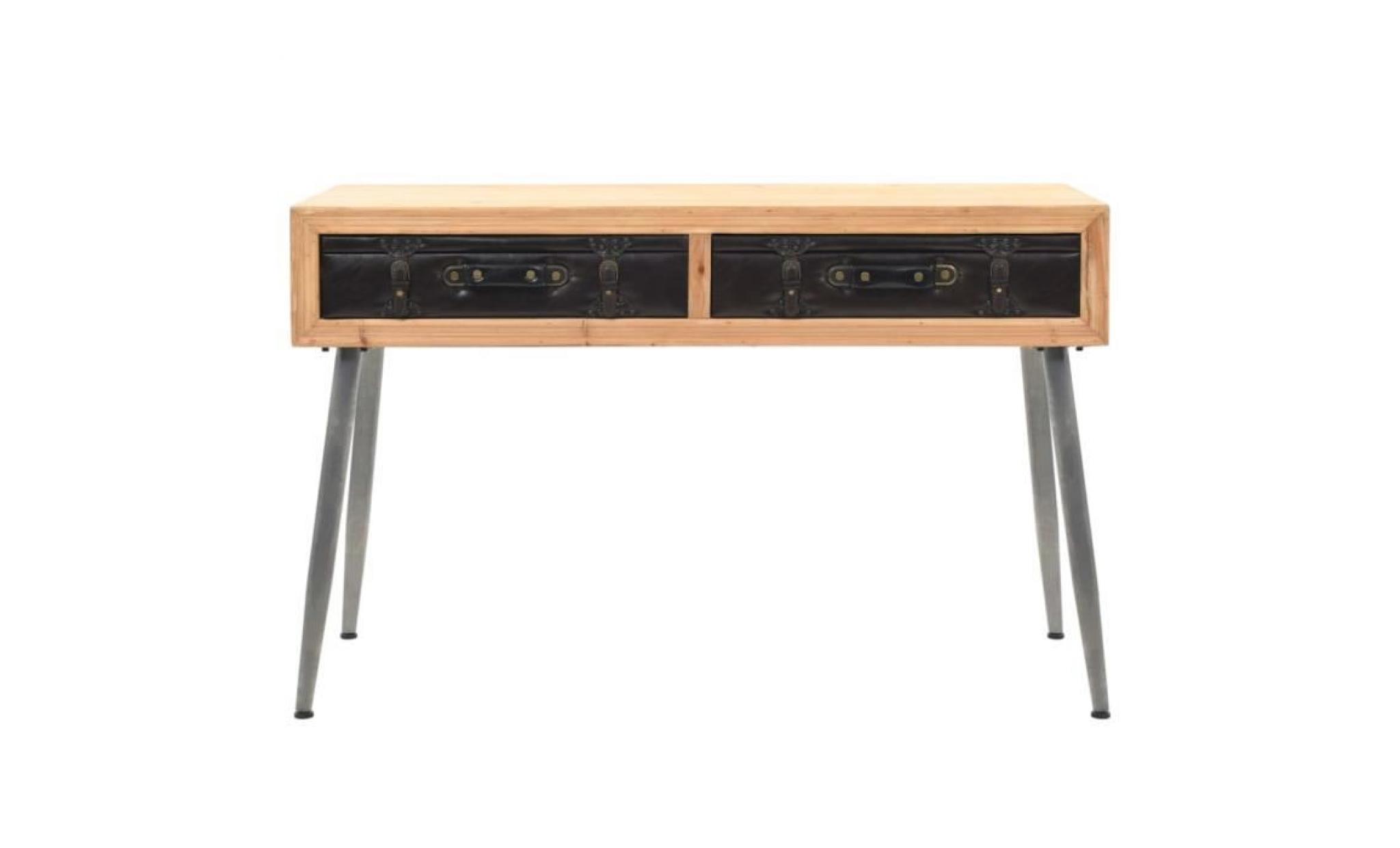 table console table d'appoint bois massif de sapin 115 x 41 x 75,5 cm pas cher