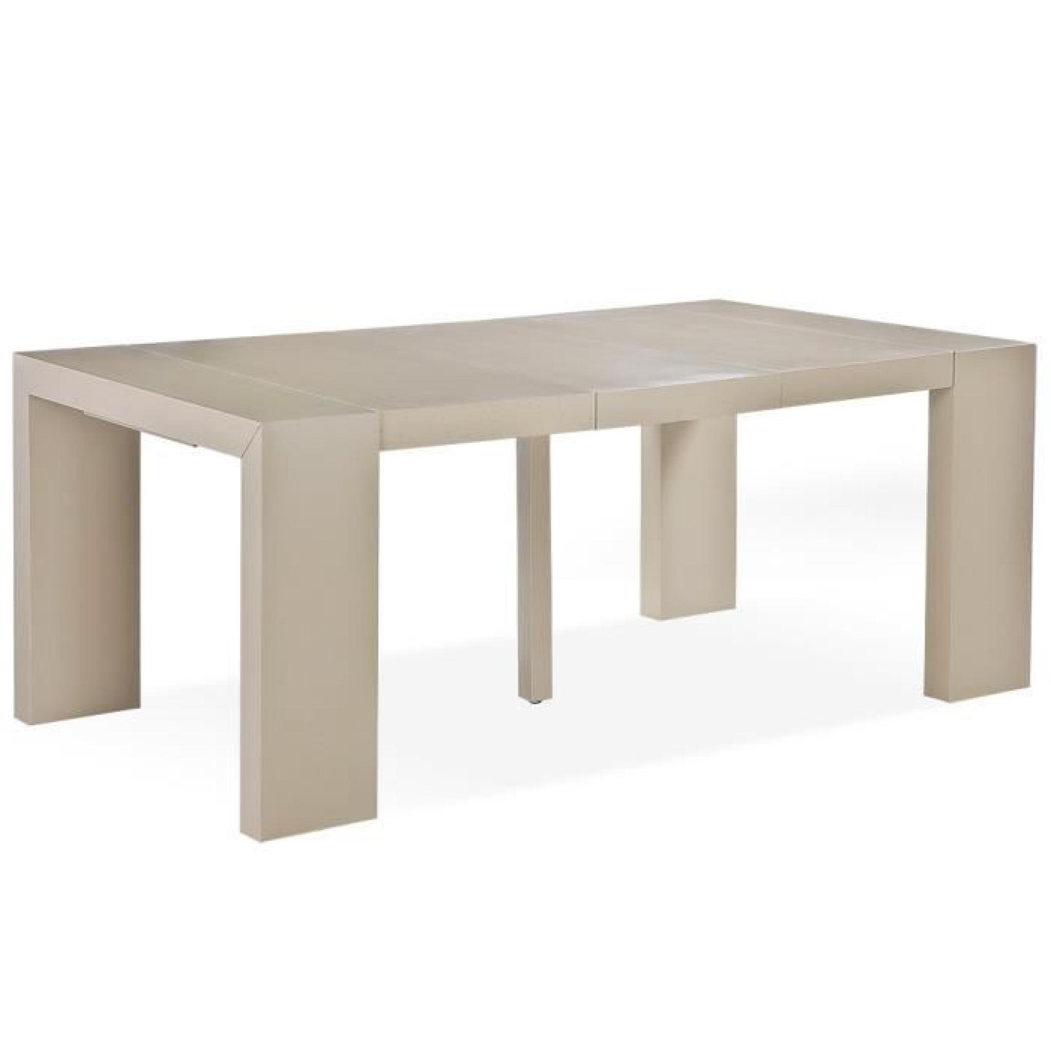 Table console Tango XL Taupe Clair pas cher