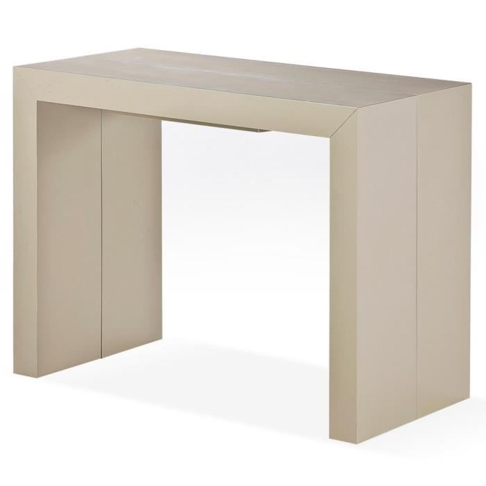 Table console Woodini XL Taupe Clair