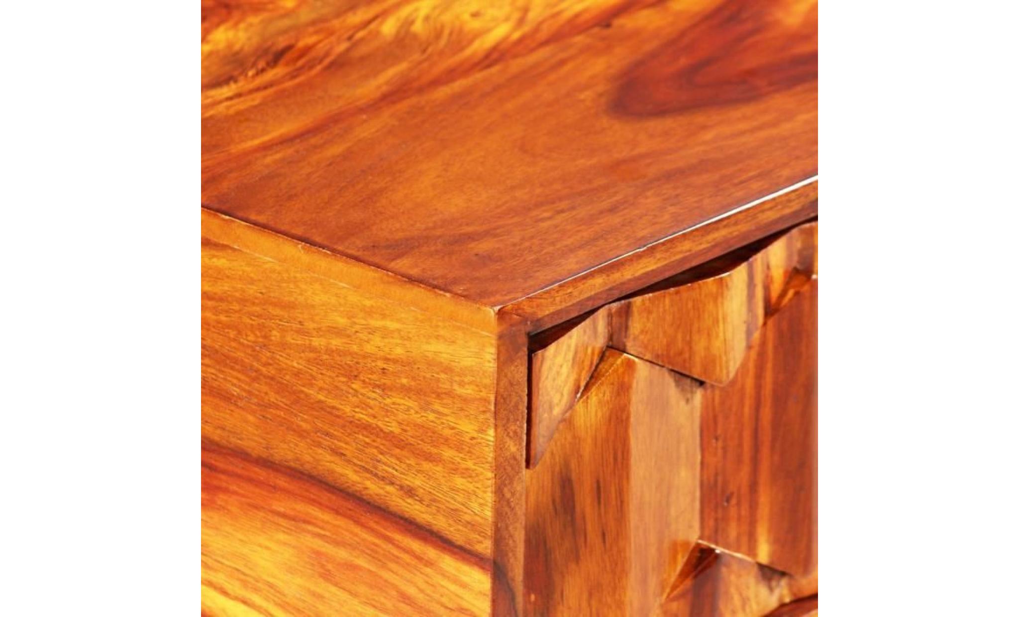 table d'écriture bois massif de sesham 118 x 50 x 76 cm pas cher