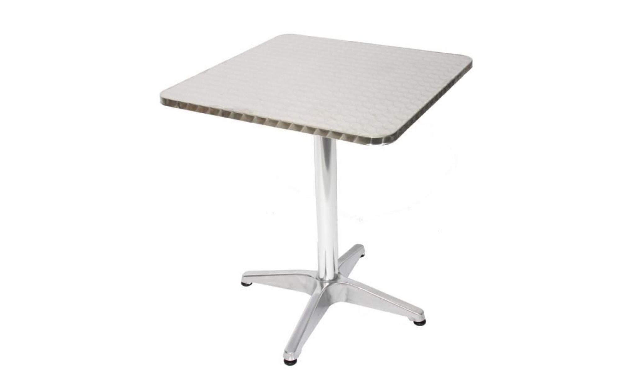 Table de bar/bistro M28, aluminium, carrée,60x60x70cm.